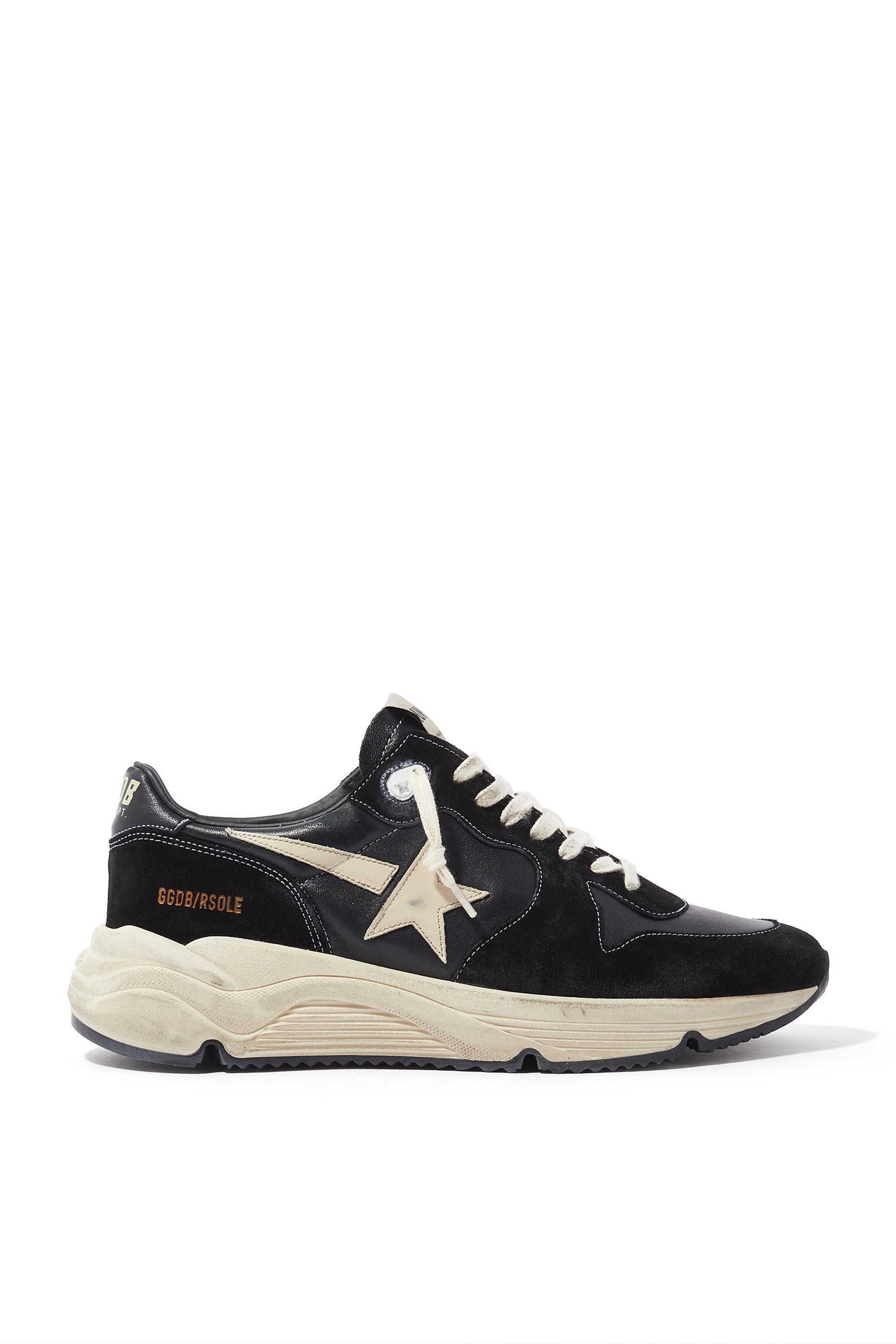 Running Sole Leather Sneakers