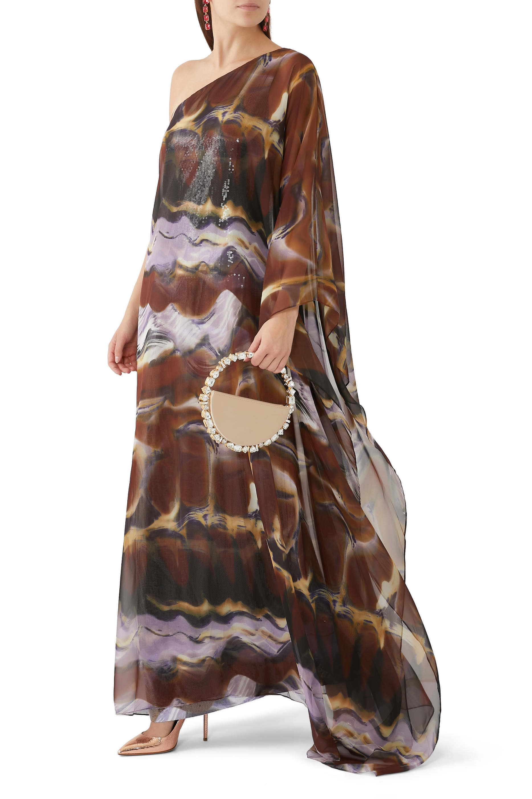 Ushi Gown in Sequins & Chiffon