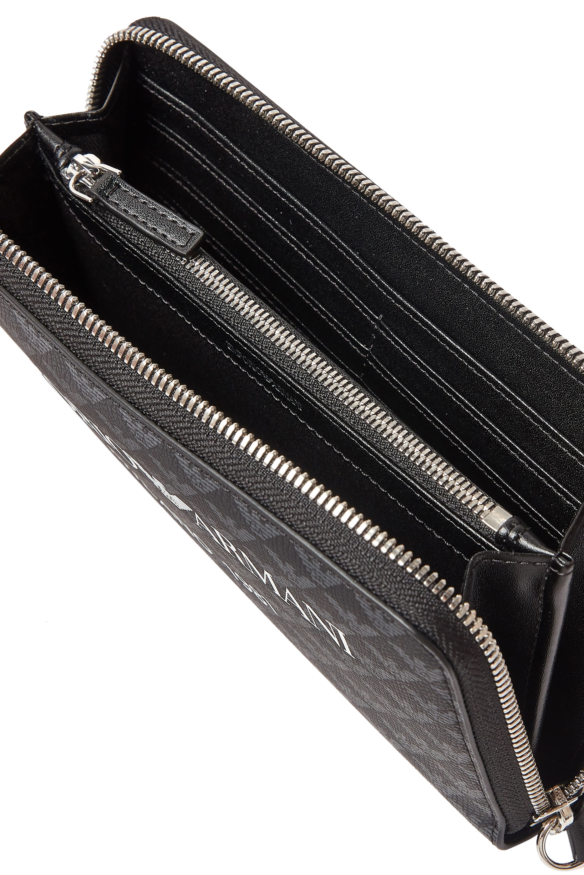 Logo Printed Zip Wallet