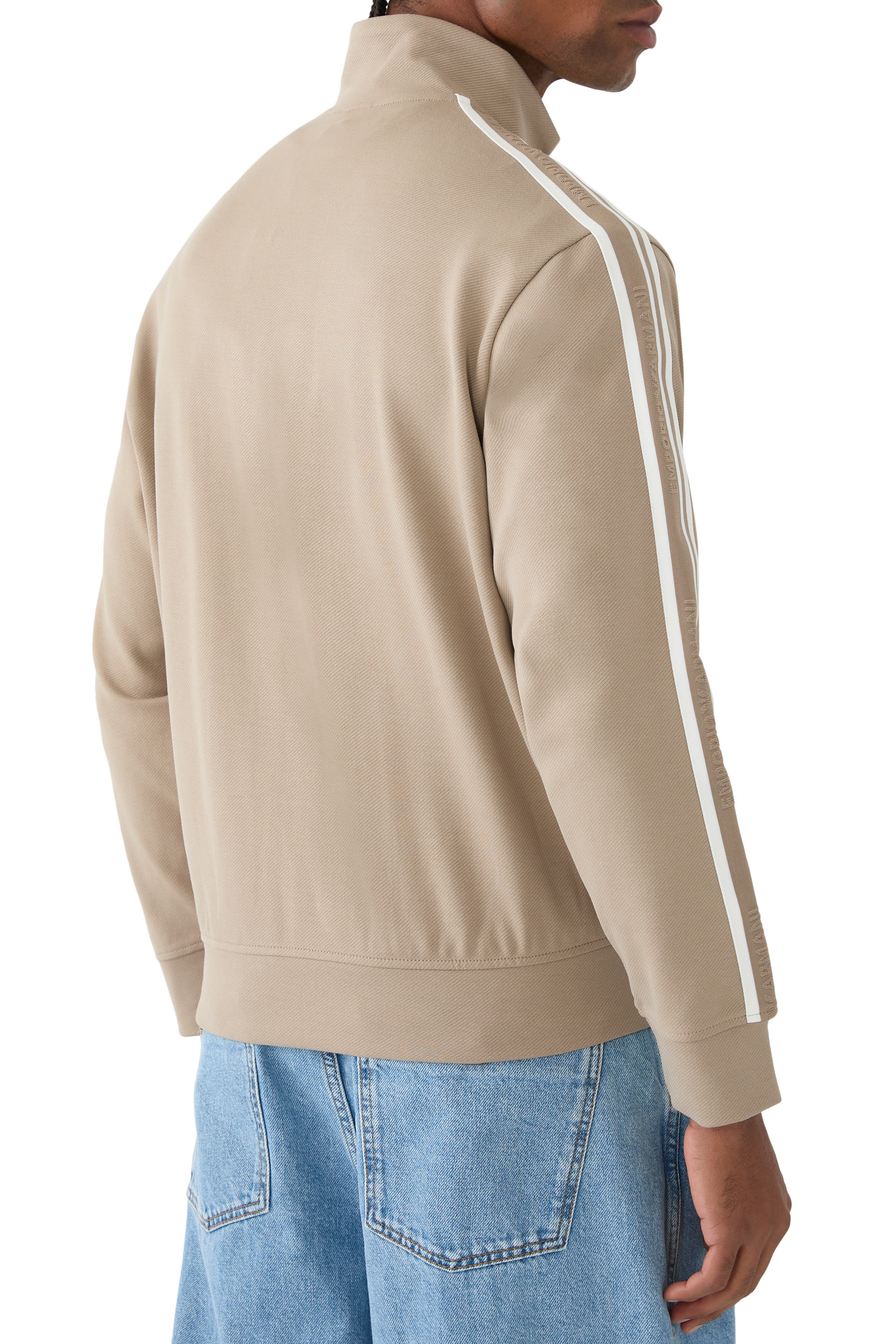 Zip-Up Jersey Sweatshirt