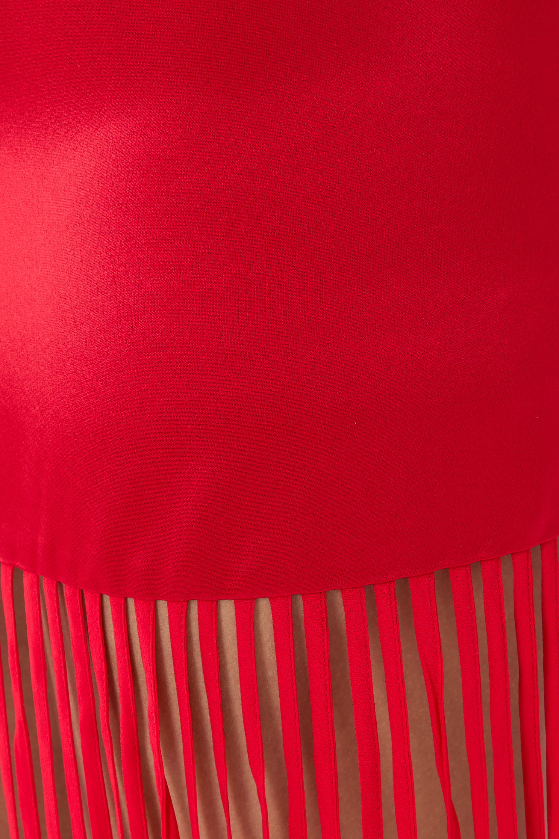 Moraya Square Neck Fringe Maxi Dress 