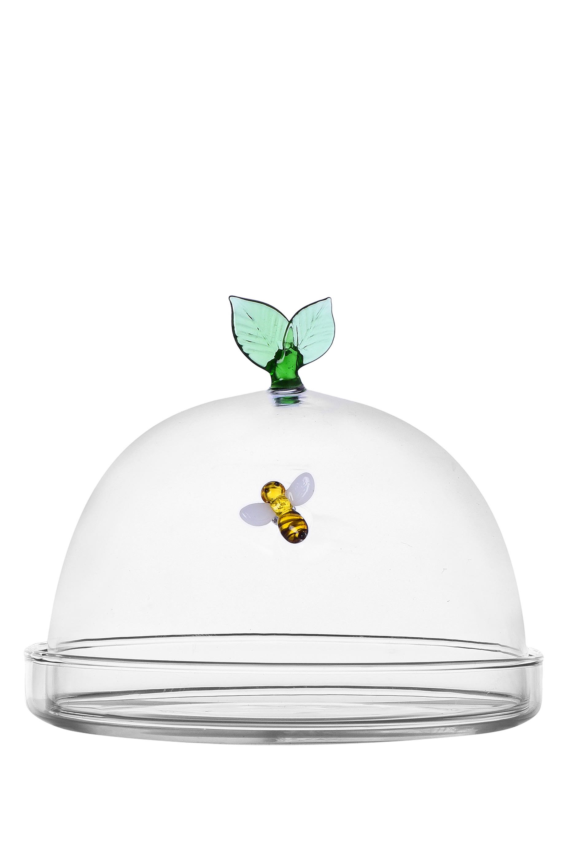 Dish with Dome Bee and Leaf