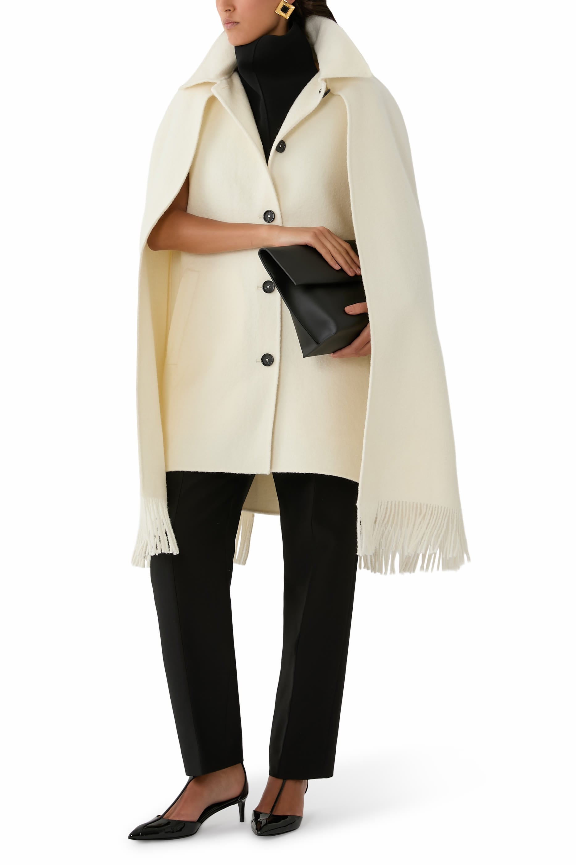  Fringe Cape Coat 