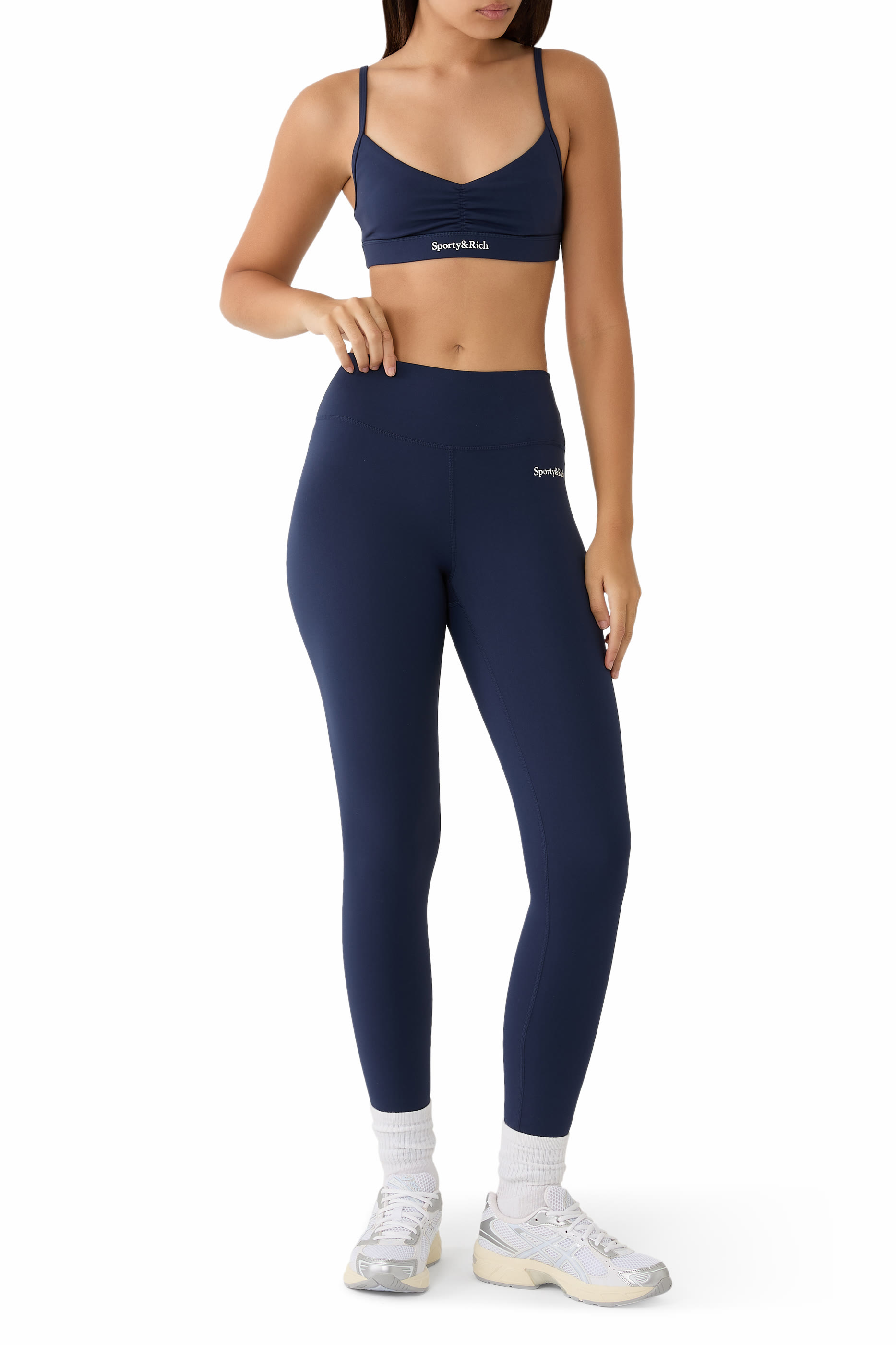 Serif Logo Mini Sports Bra