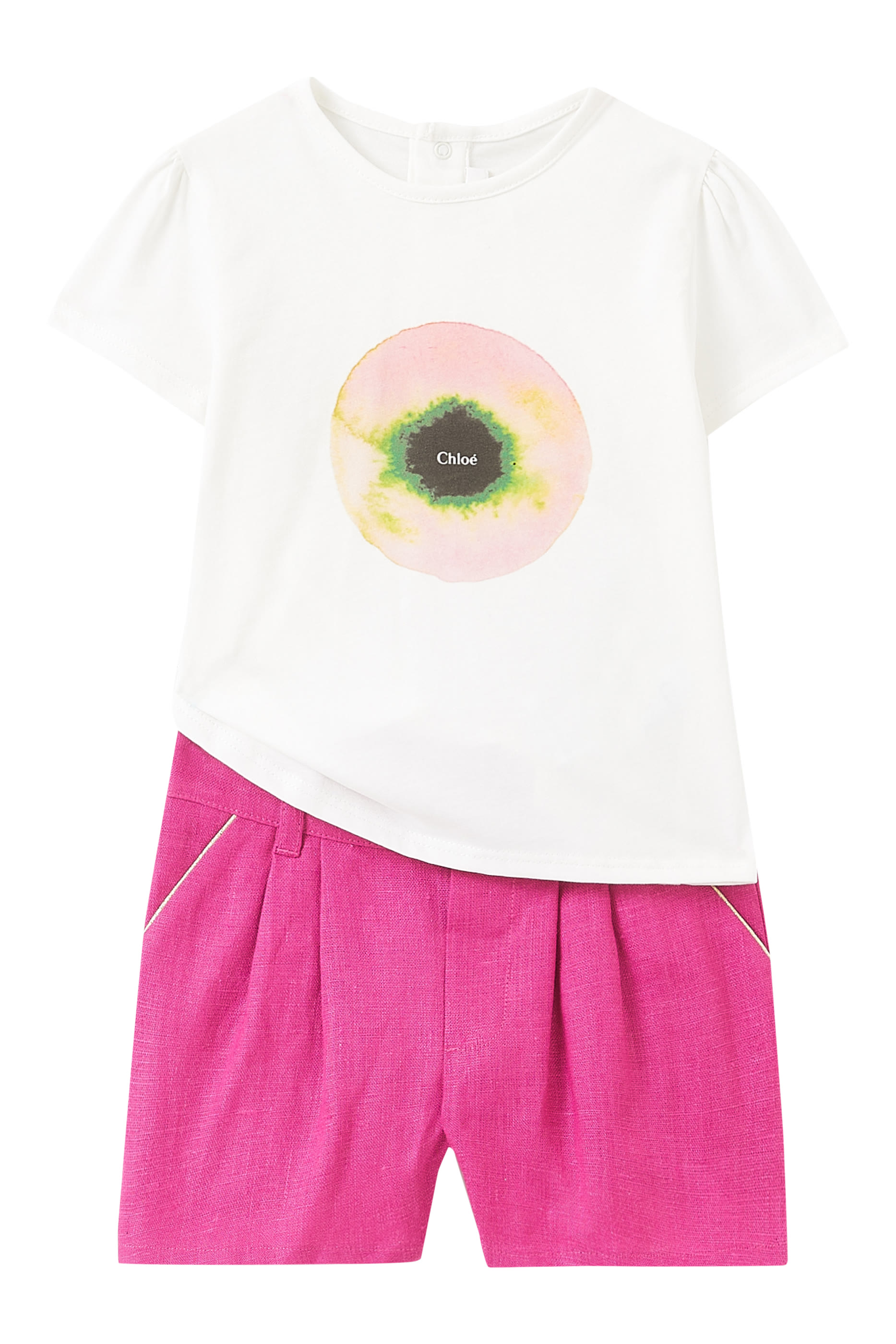 Kids T-Shirt & Linen Shorts, Set of 2