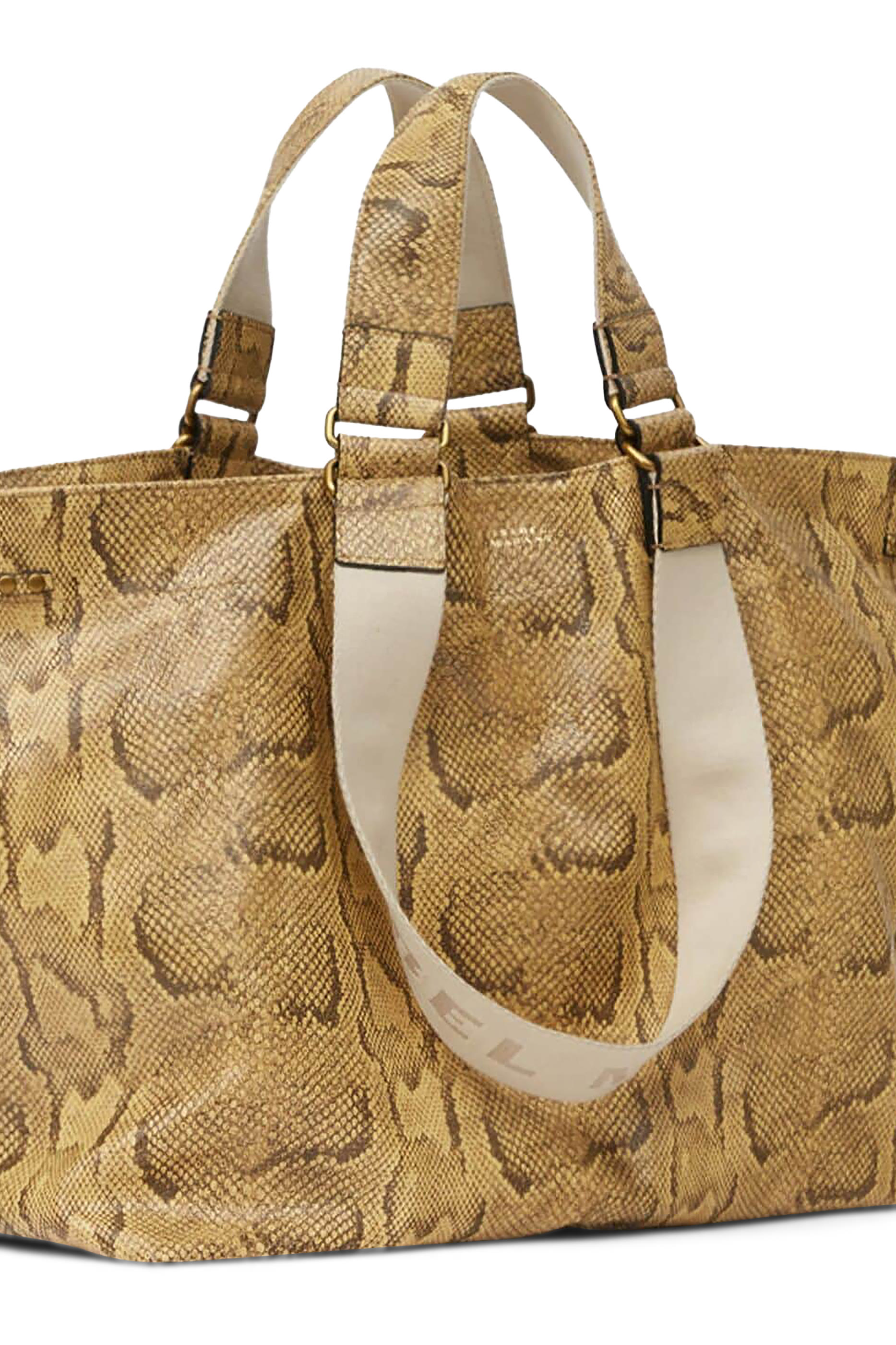 Wardy Printed Leather Tote Bag