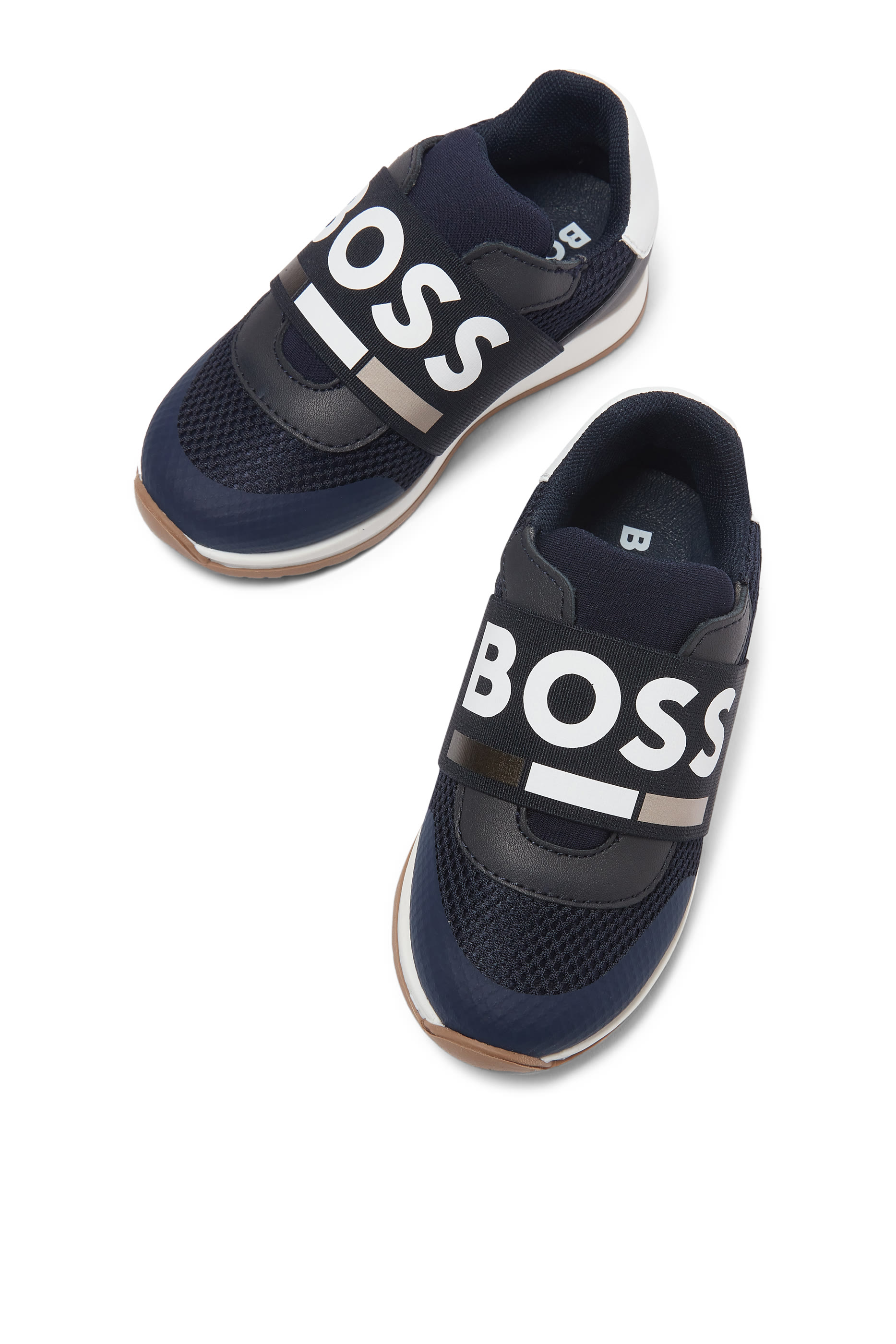 Kids Logo-Print Velcro Sneakers