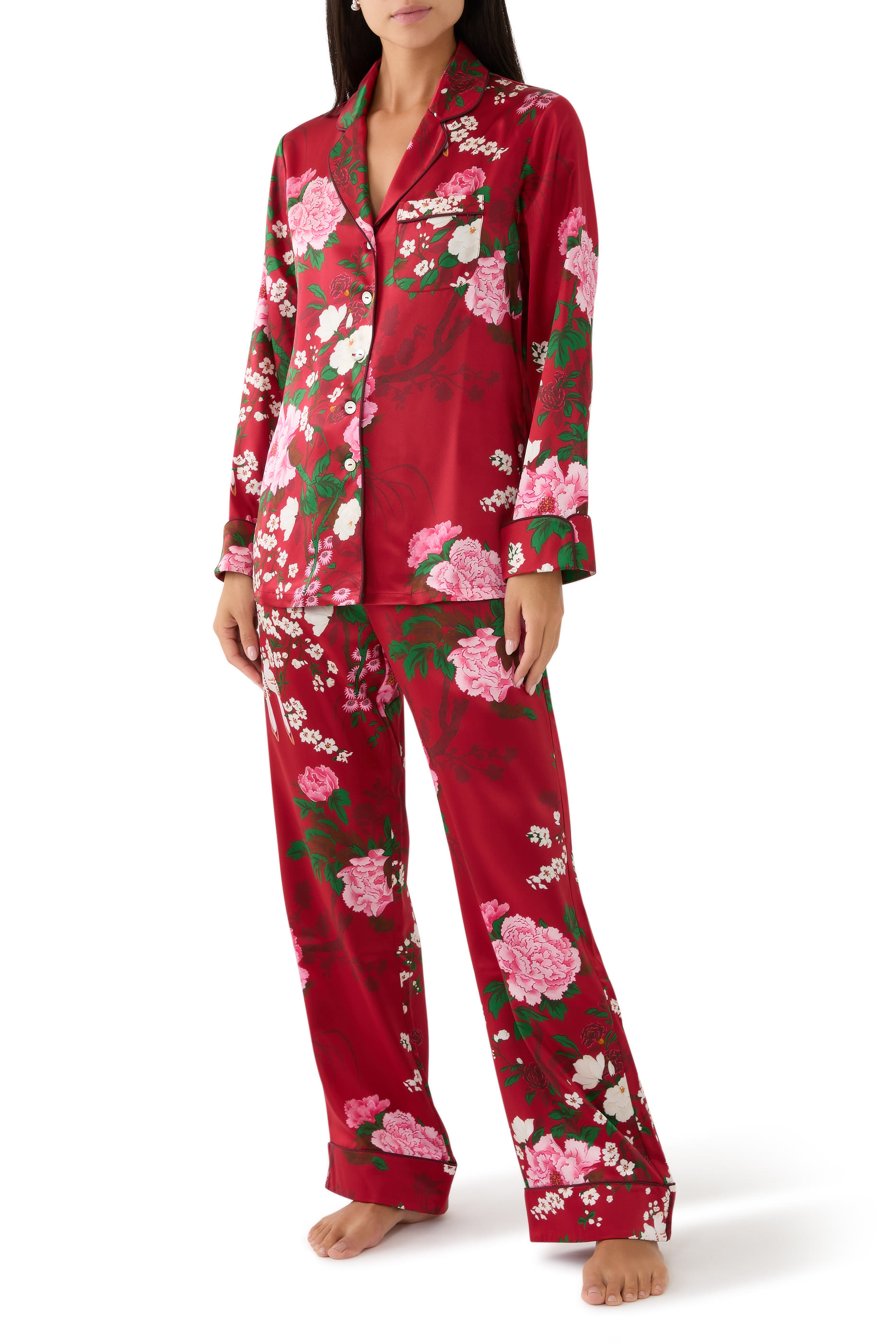 Lila Tardieu Floral Pajama Set
