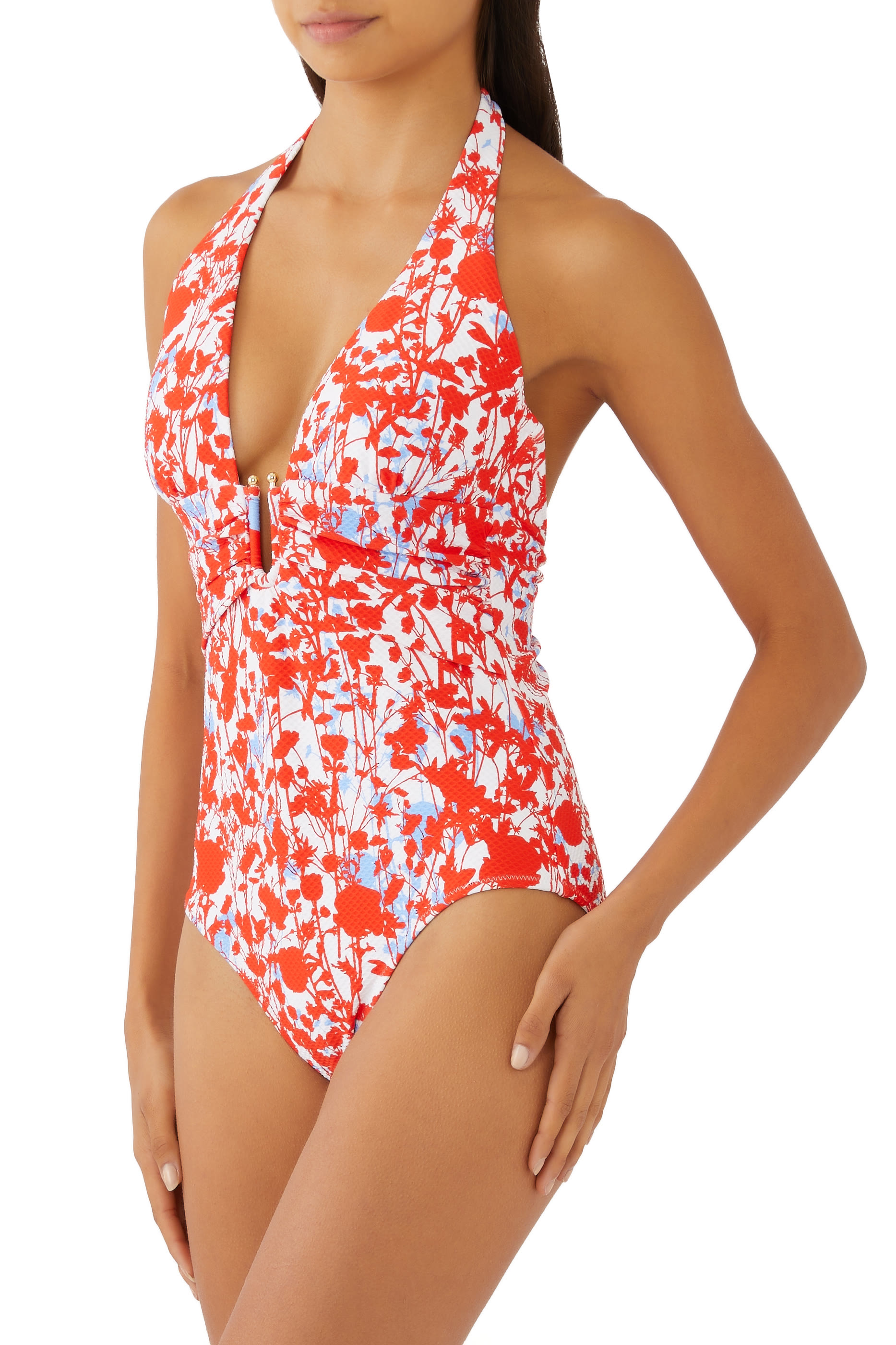 Deia U-Bar Halterneck Swimsuit