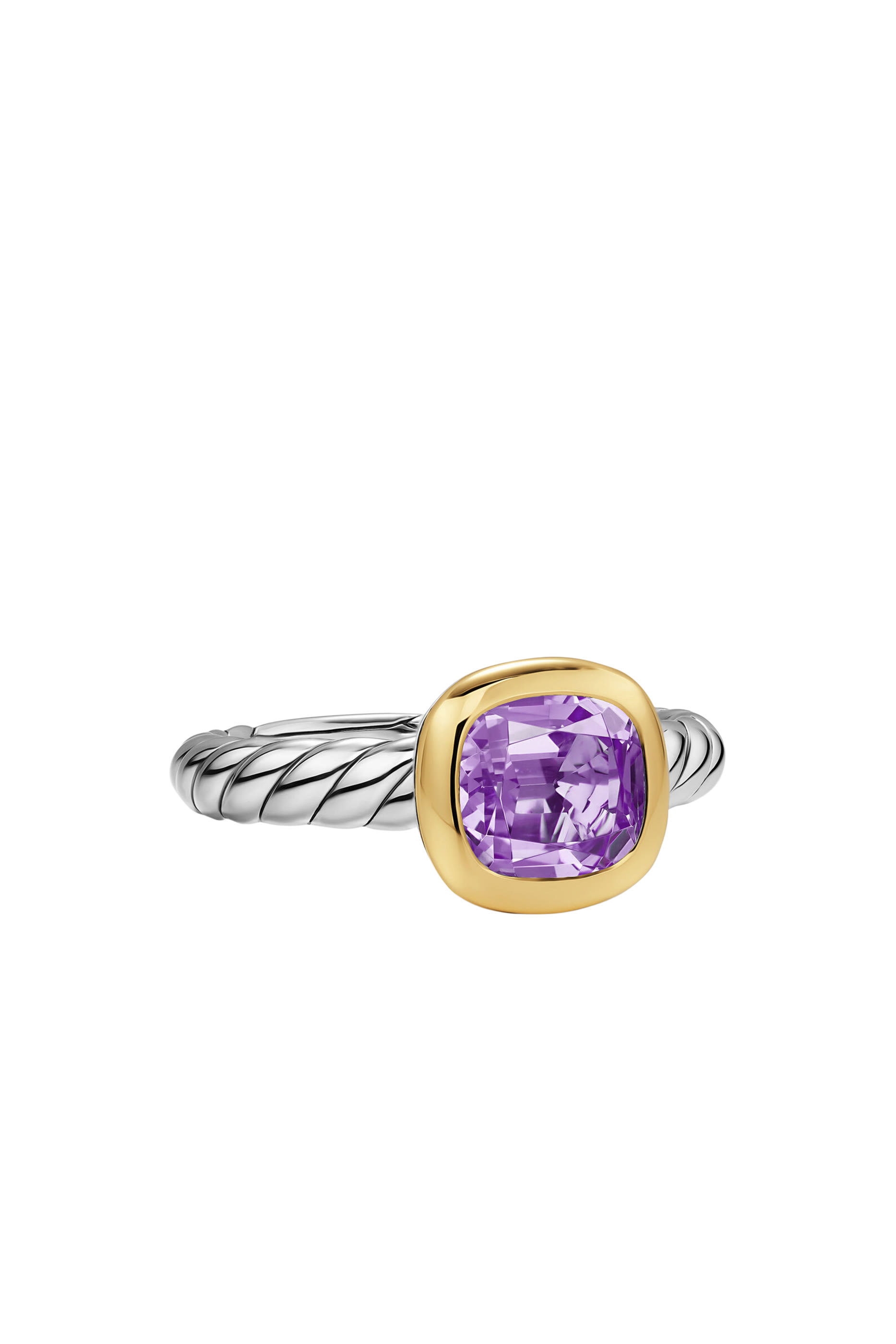   Mercer&reg; Color Stone Ring, Sterling Silver with 18K Yellow Gold & Amethyst 