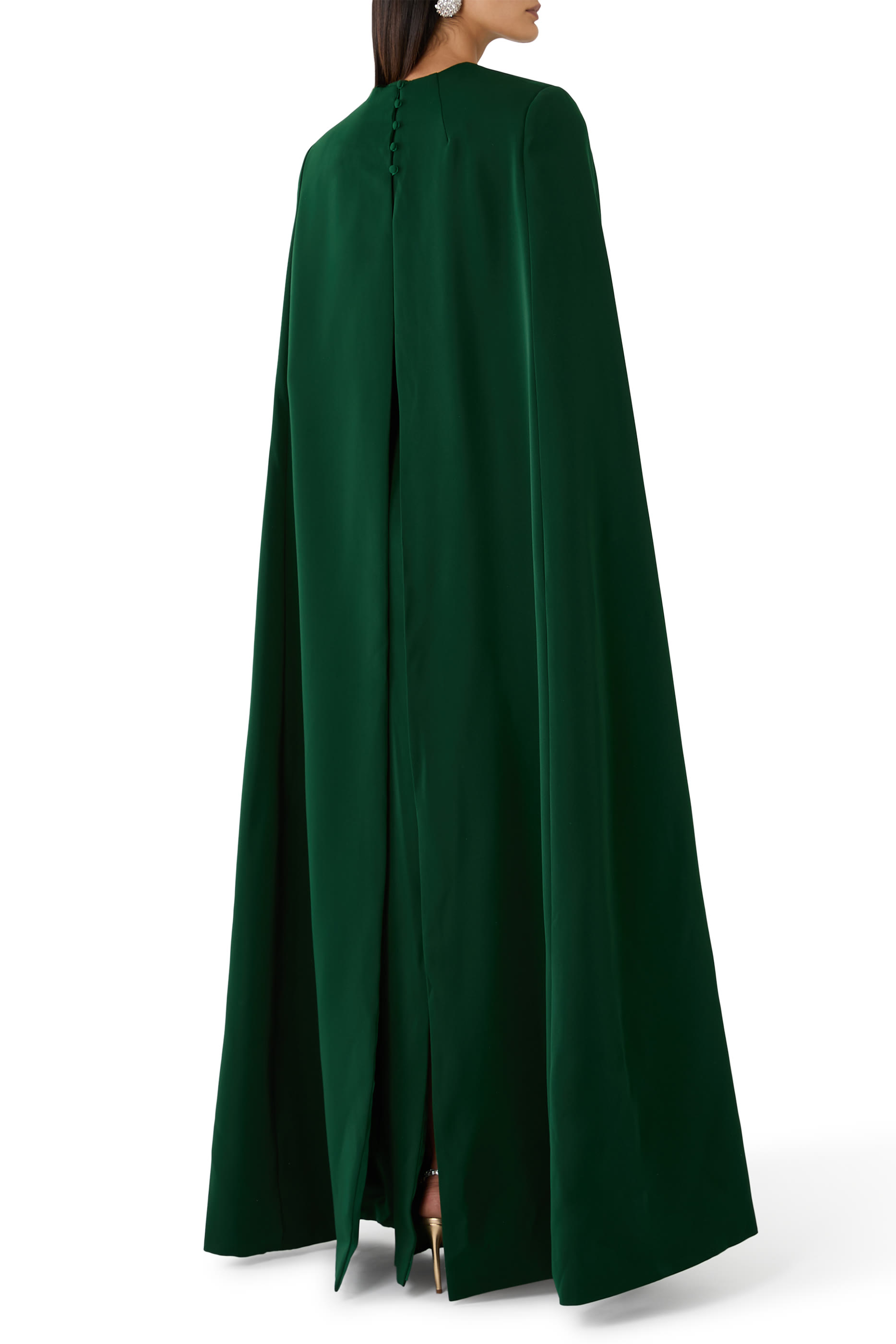  Imani Cape Sleeve Gown