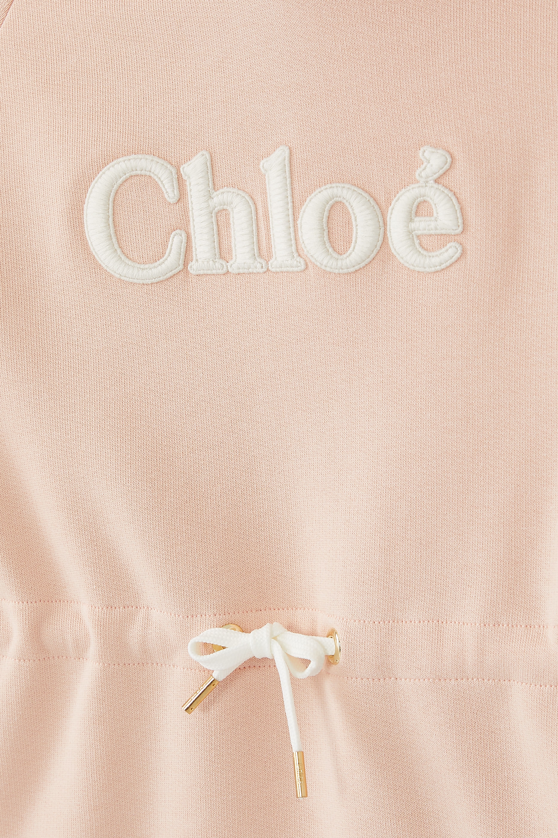 Kids Logo-Embroidered Hooded Dress
