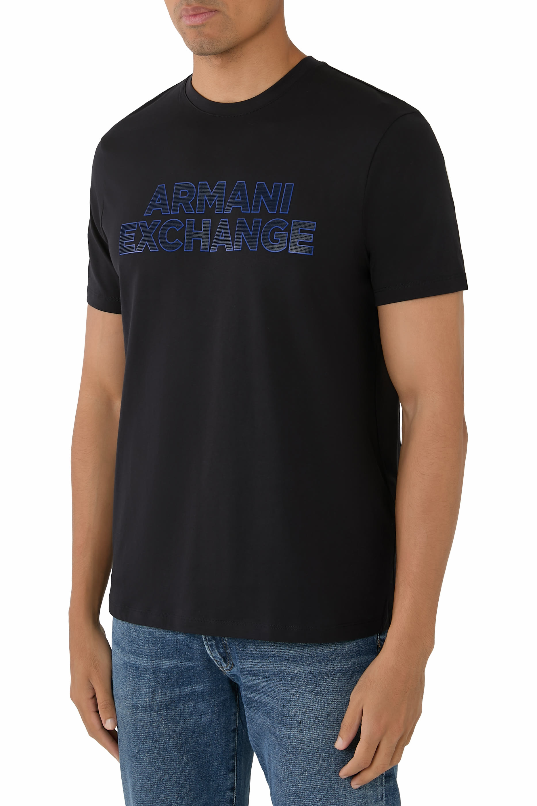 AX Logo Cotton T-Shirt