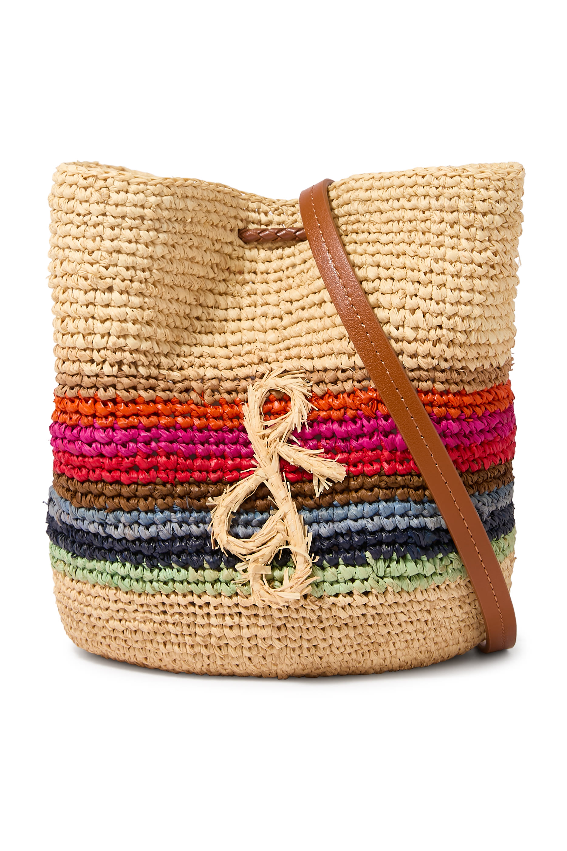 Striped Pouch Bag