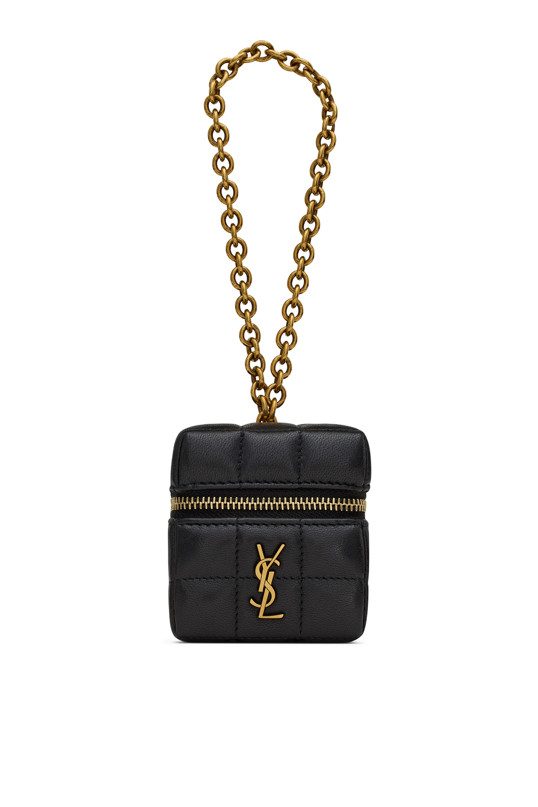  Cassandre Matelasse Carre Mini Cube on Chain in Lambskin