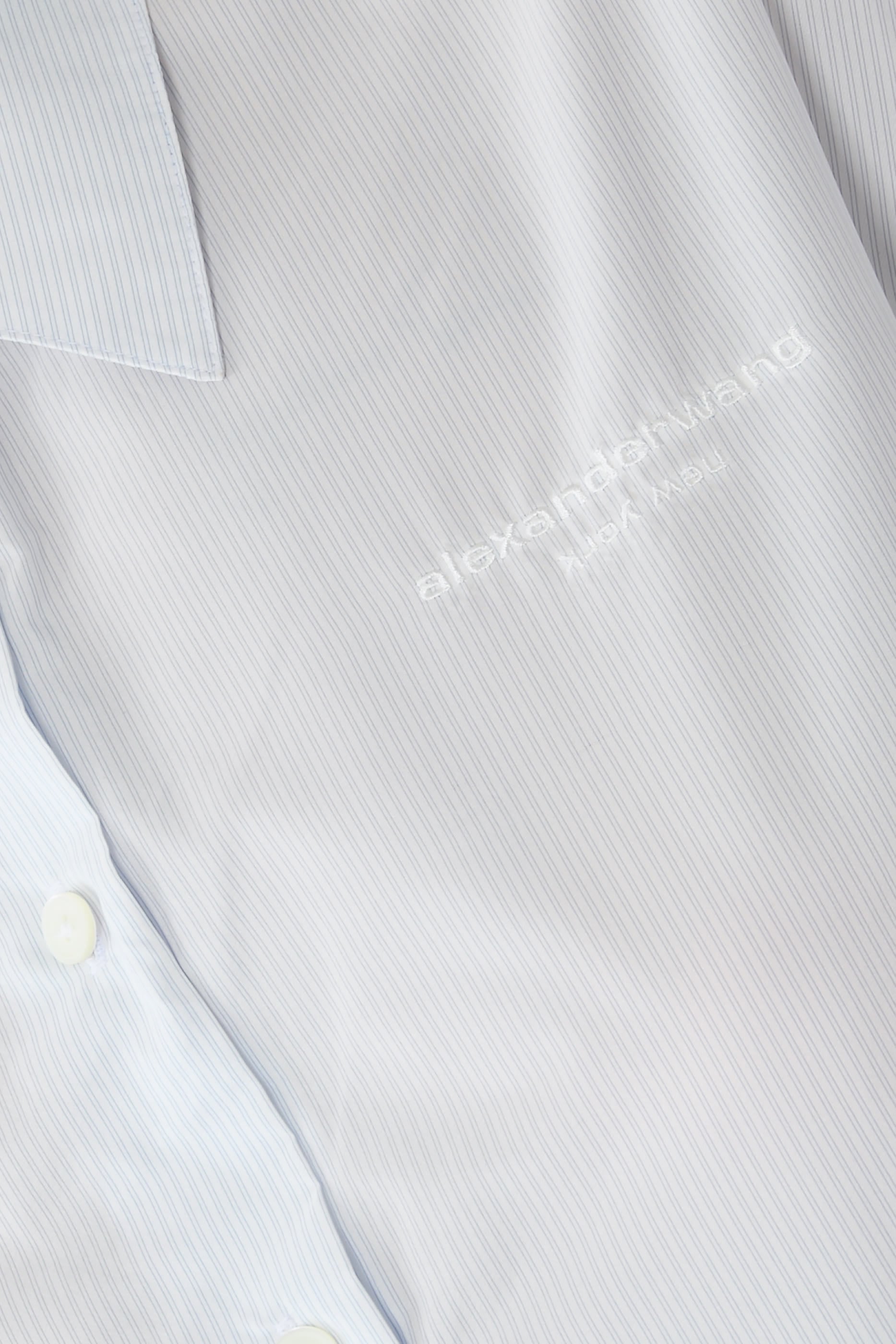 Cropped Shirt with Adjustable Drawcord Hem 