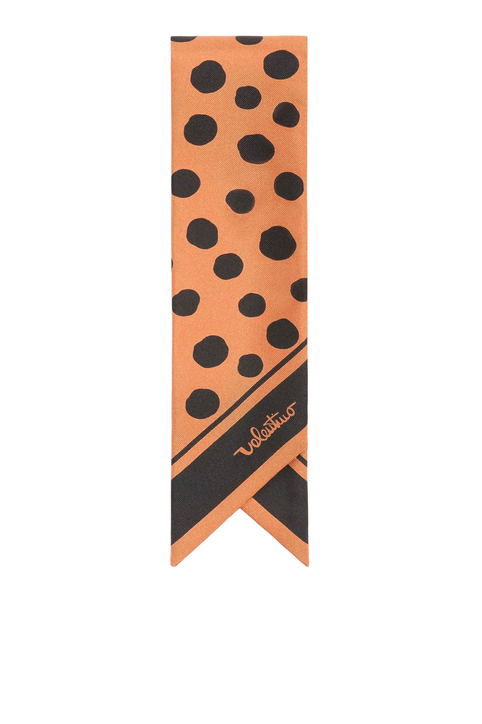  Dalmatian Polka Dot Silk Bandeau Scarf 