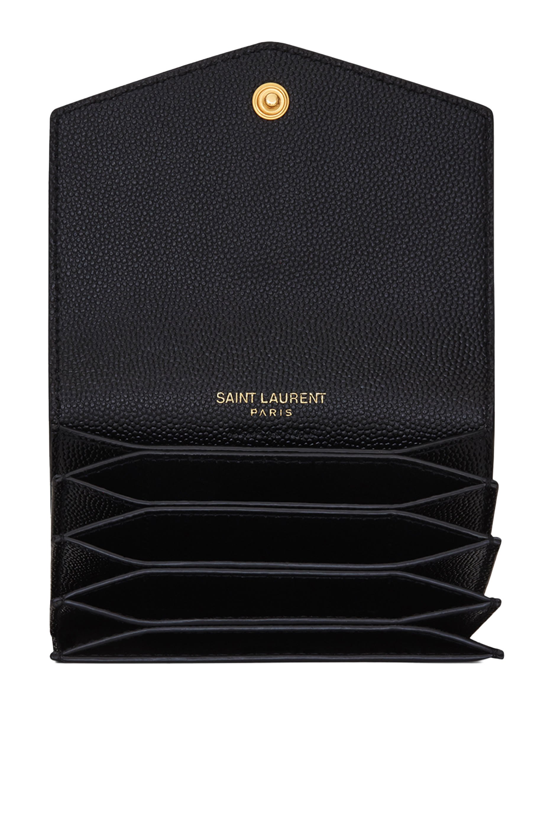 Uptown Business-Card Case in Grain De Poudre Leather 