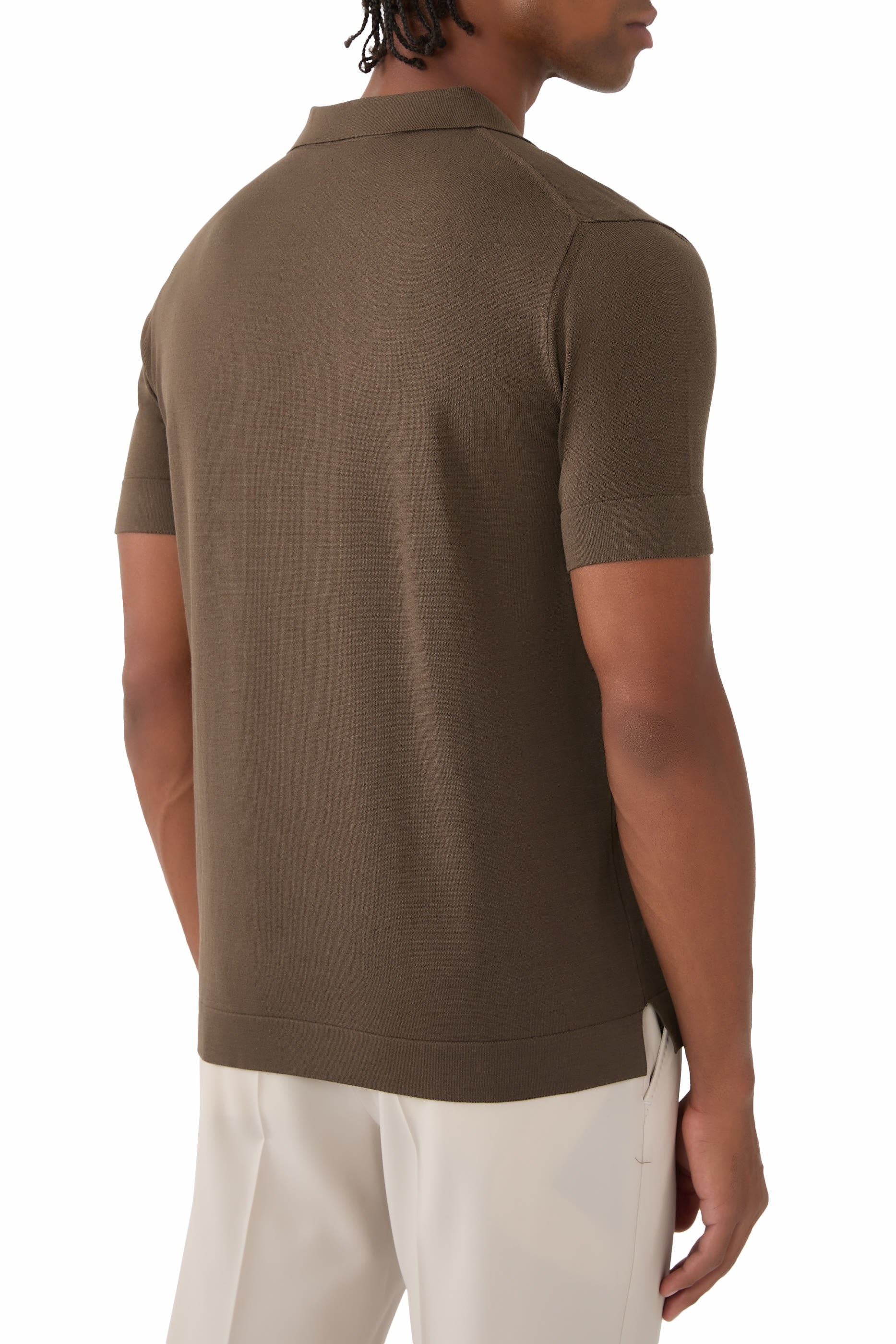 Cotton & Silk Polo Shirt