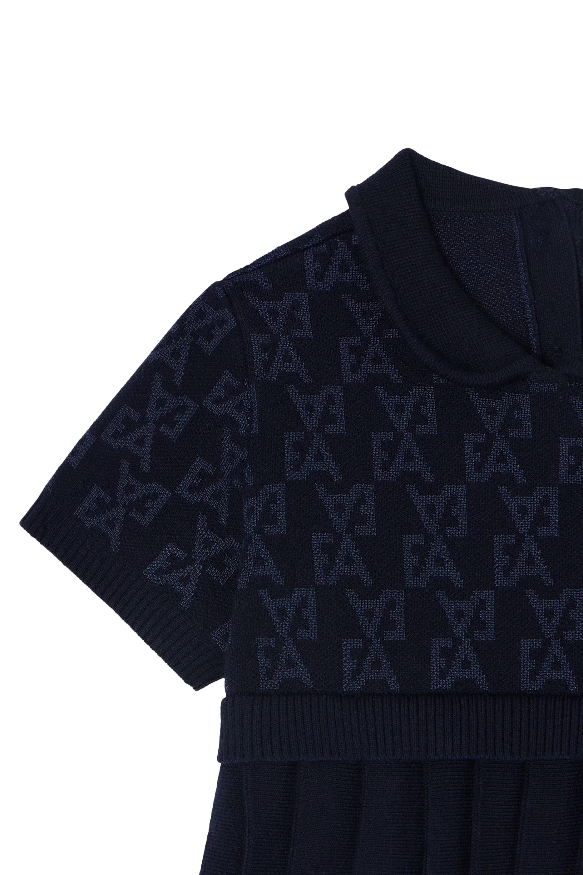 Kids Knit Dress with Pleated Skirt