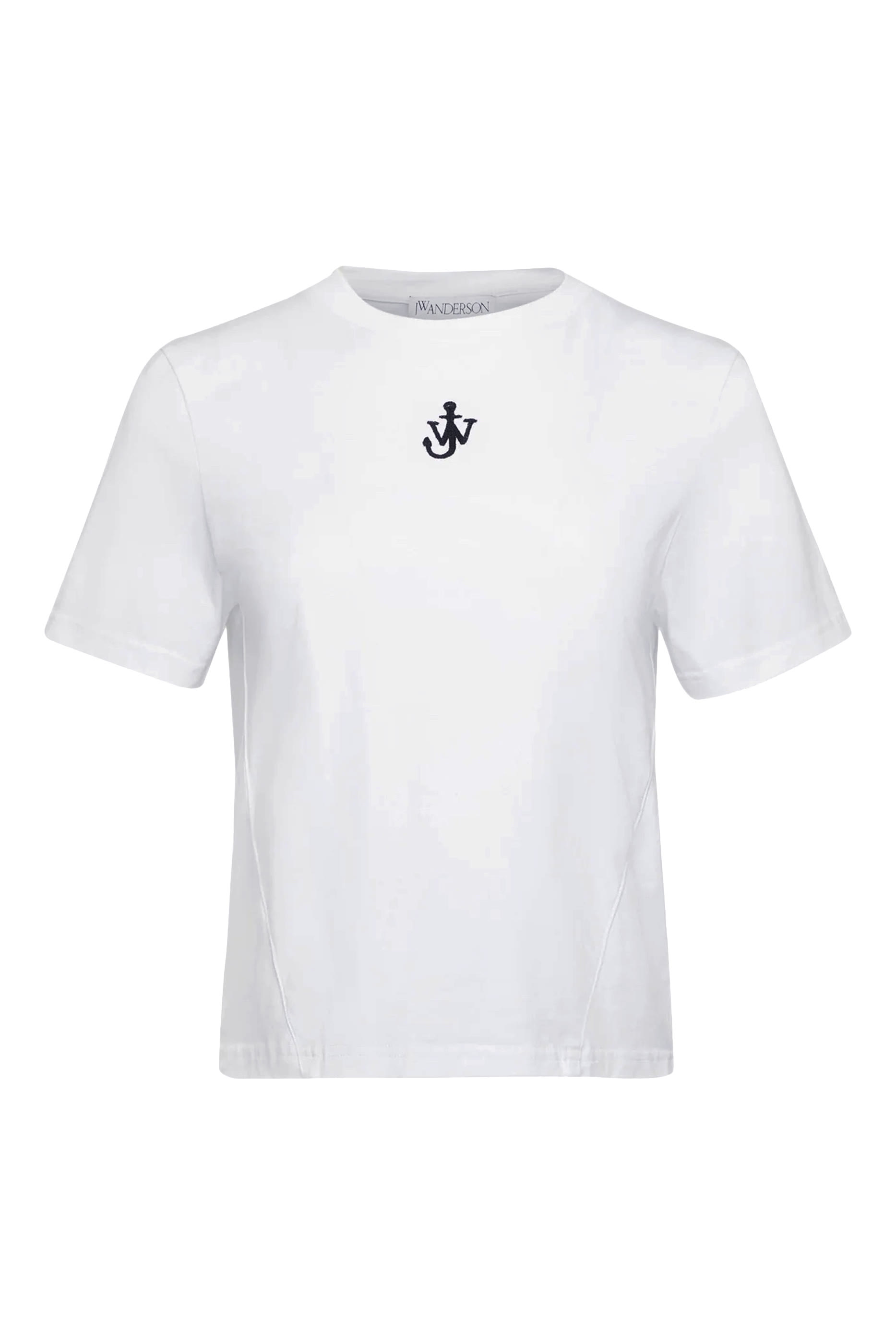 Anchor Logo Crop Panelled T-Shirt
