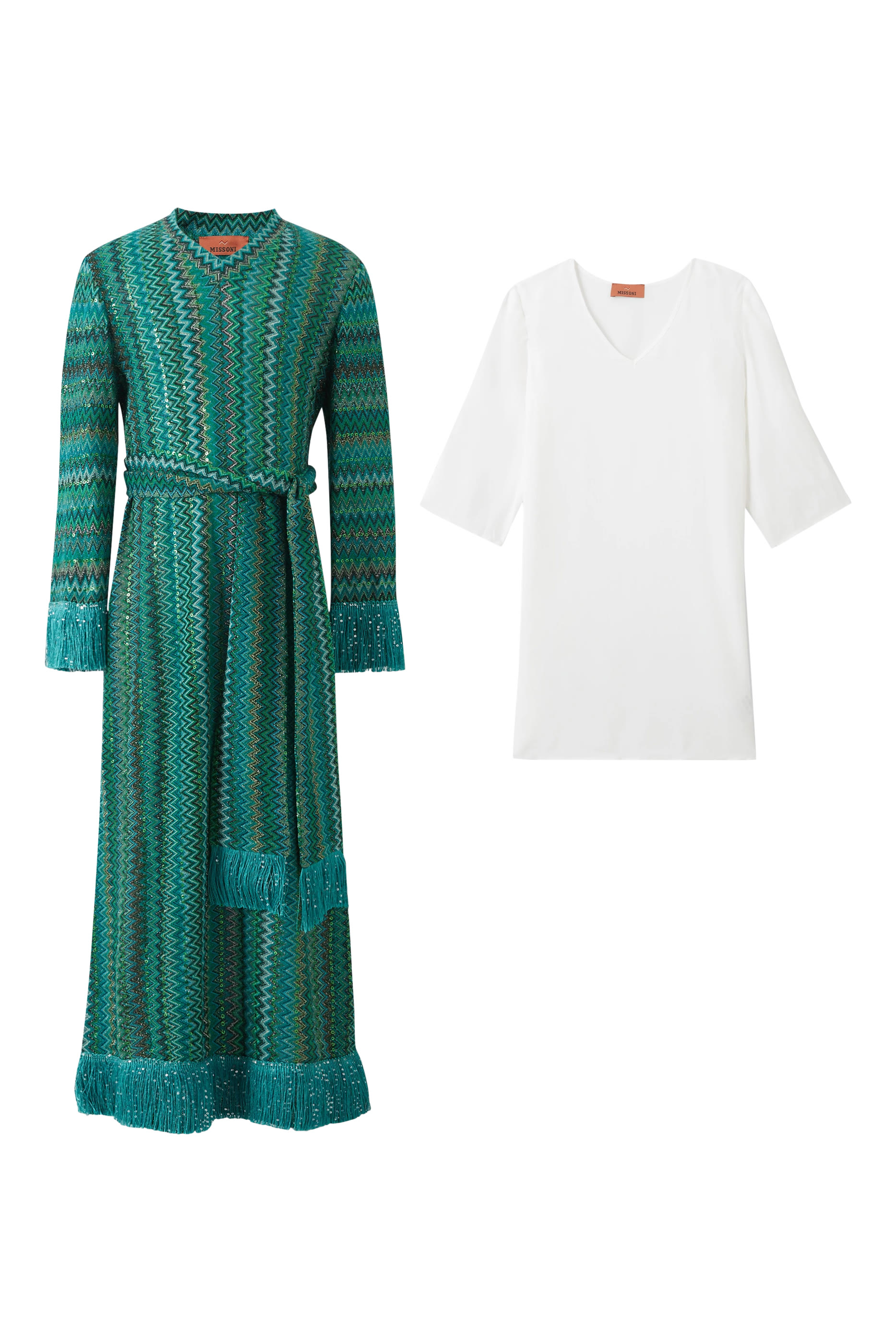 Kids Zigzag Fringed Dress