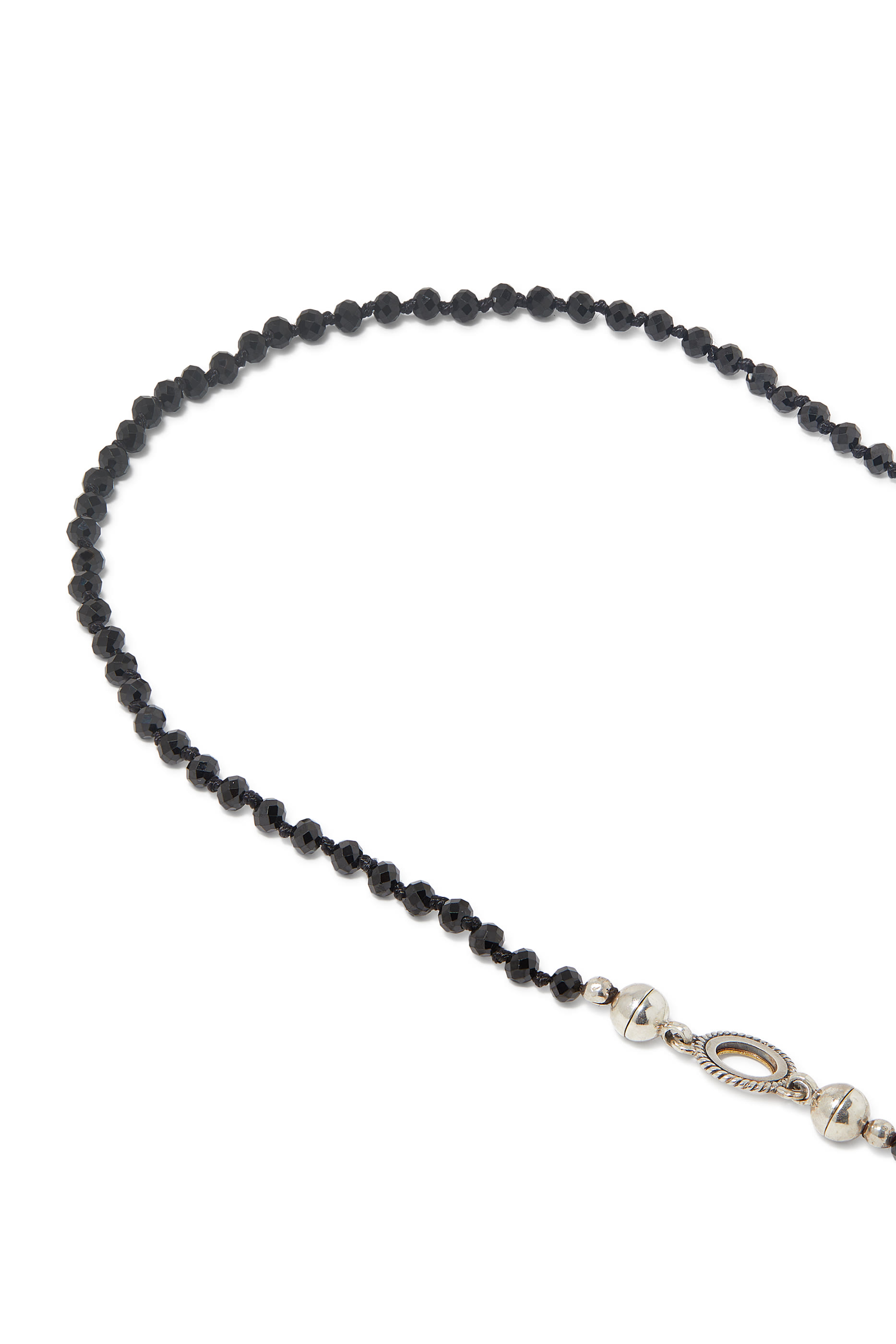 Multi-Wear Scarab Necklace, 18k Gold with Sterling Silver, Black Onyx & Black Diamonds