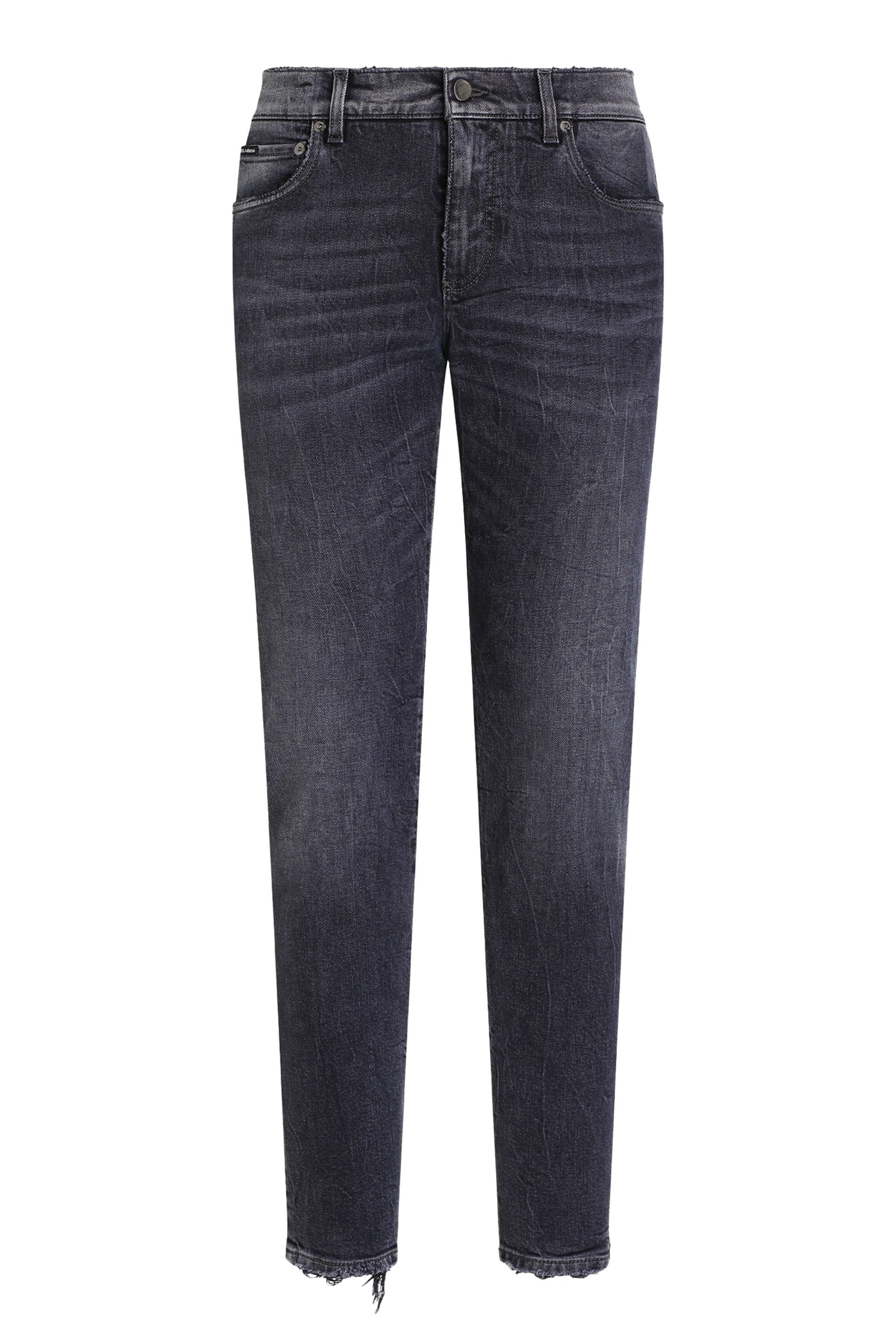 Logo Embroidered Slim-Fit Stretch Cotton Jeans