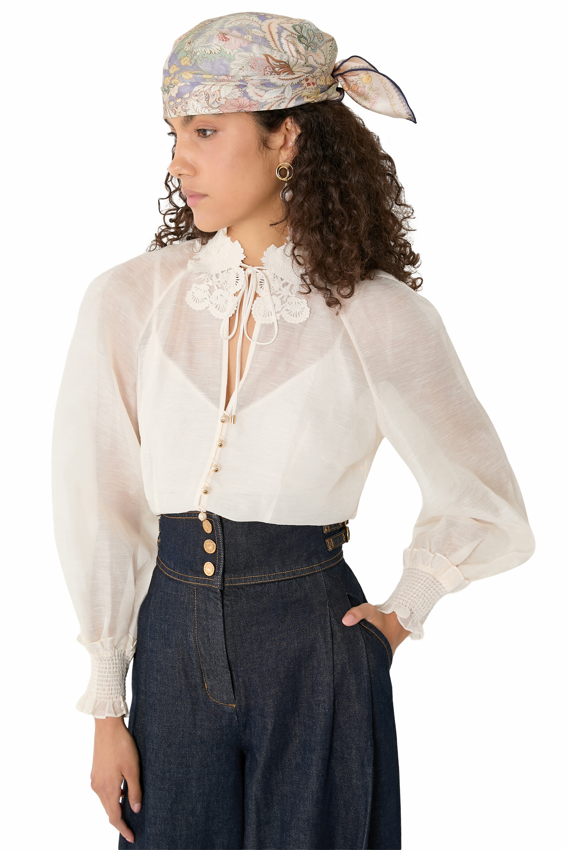  Printed Silk Square Scarf