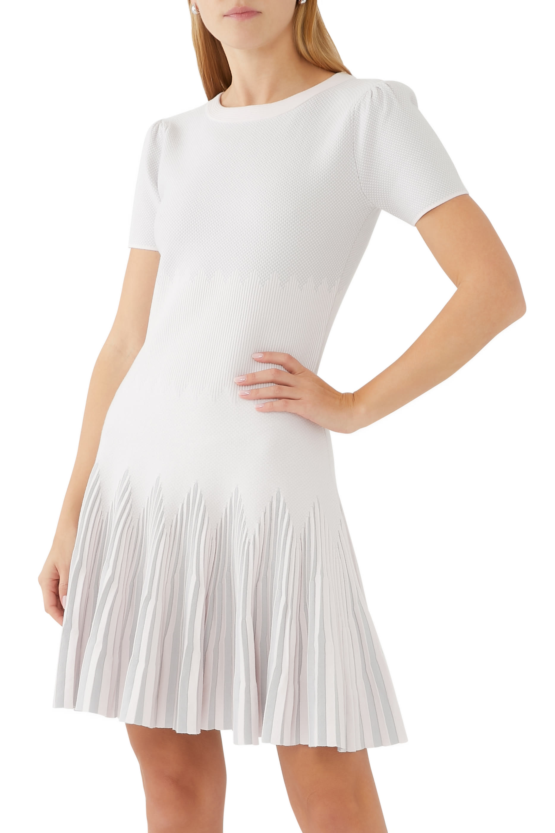 Checked Ottoman Dress