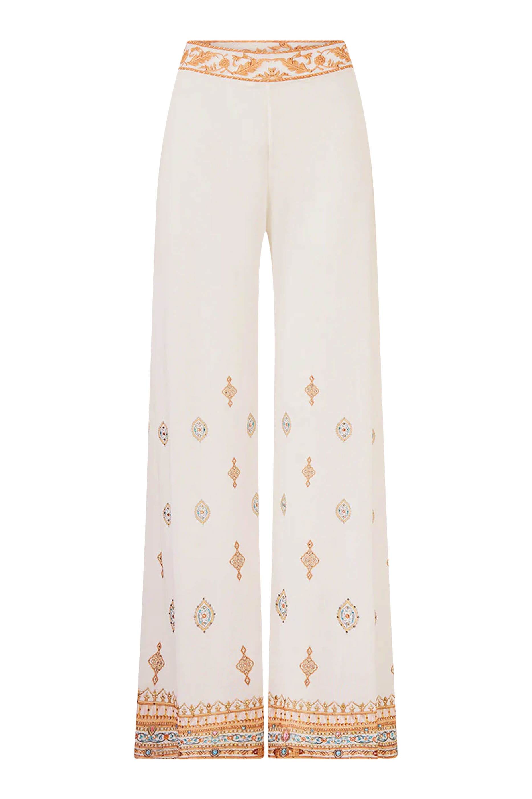  Mesh Straight-Leg Pants