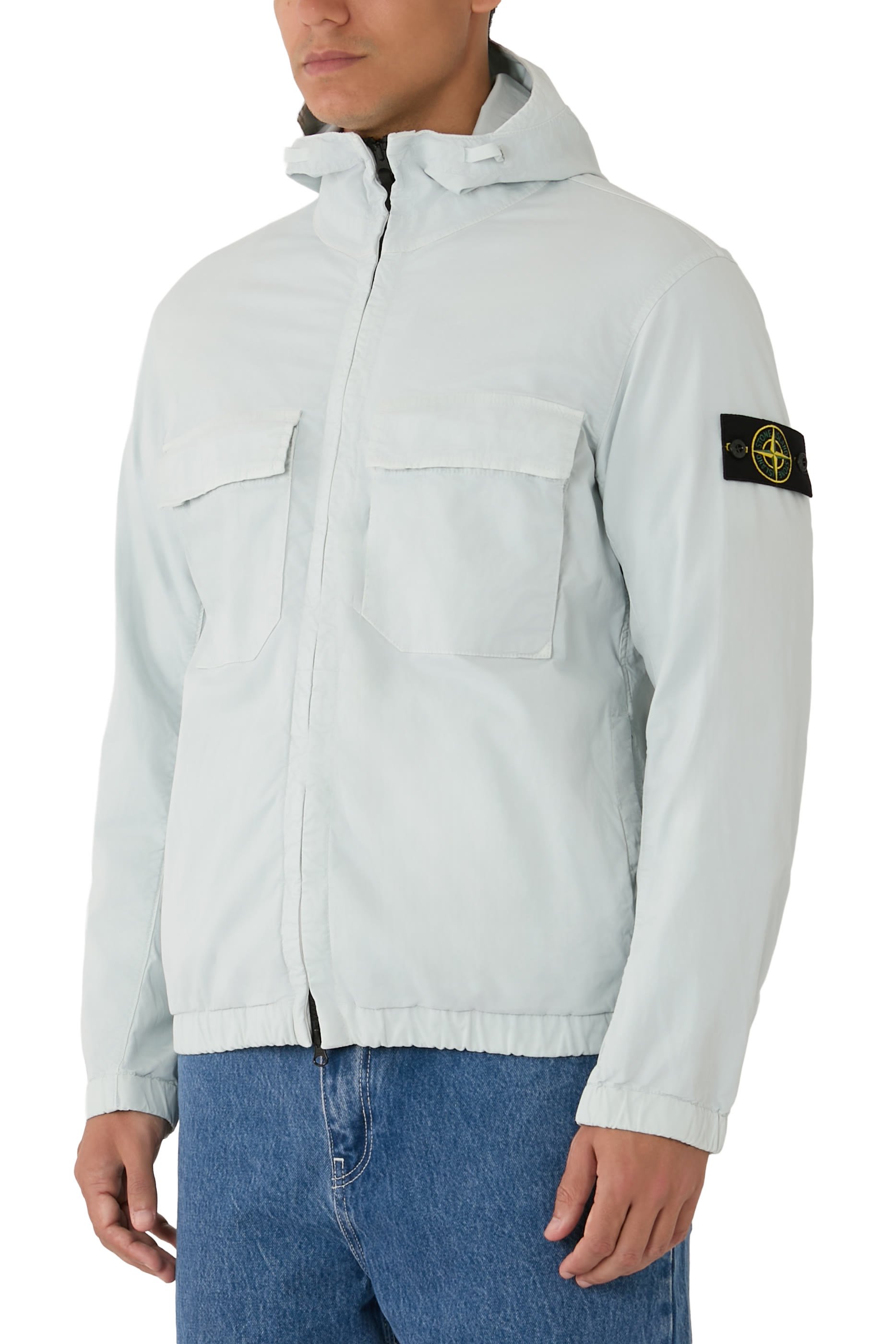 Compass-Badge Hooded Jacket