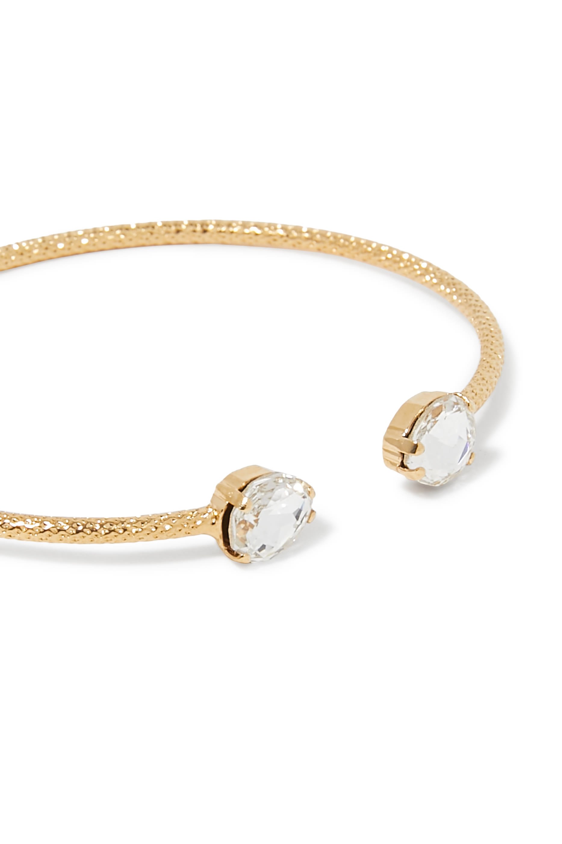 Mini Carlotta Bracelet, 18K Gold Plating & Crystals