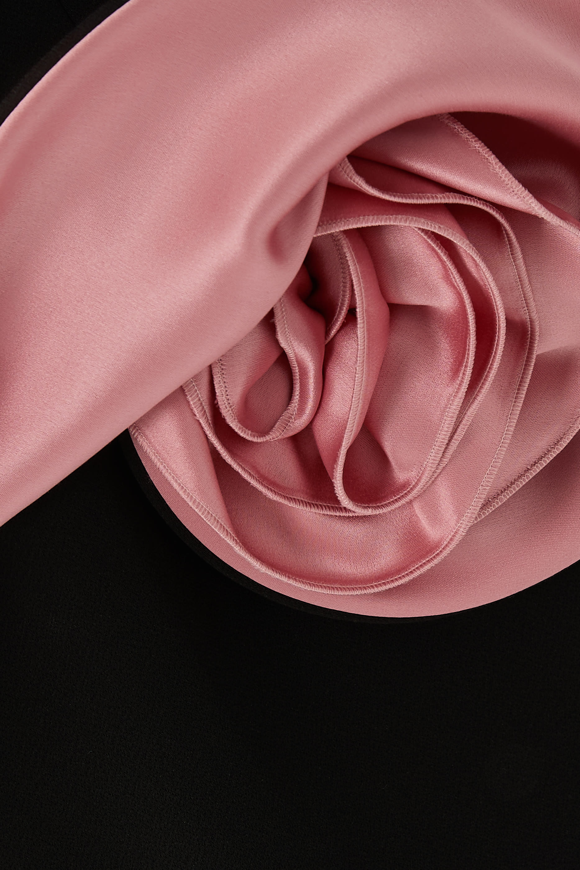 Contrast Floral Appliqu&eacute; Bustier Mini Dress