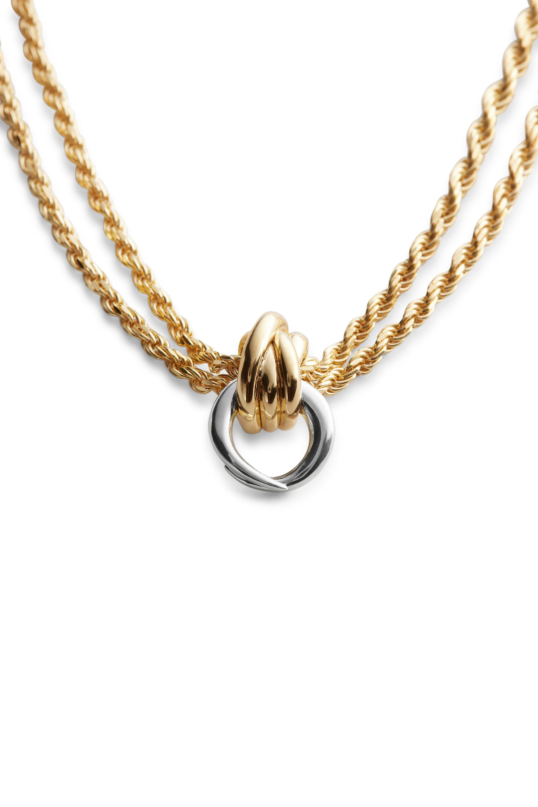 Knot Necklace,  18k Gold-Finish Sterling Silver