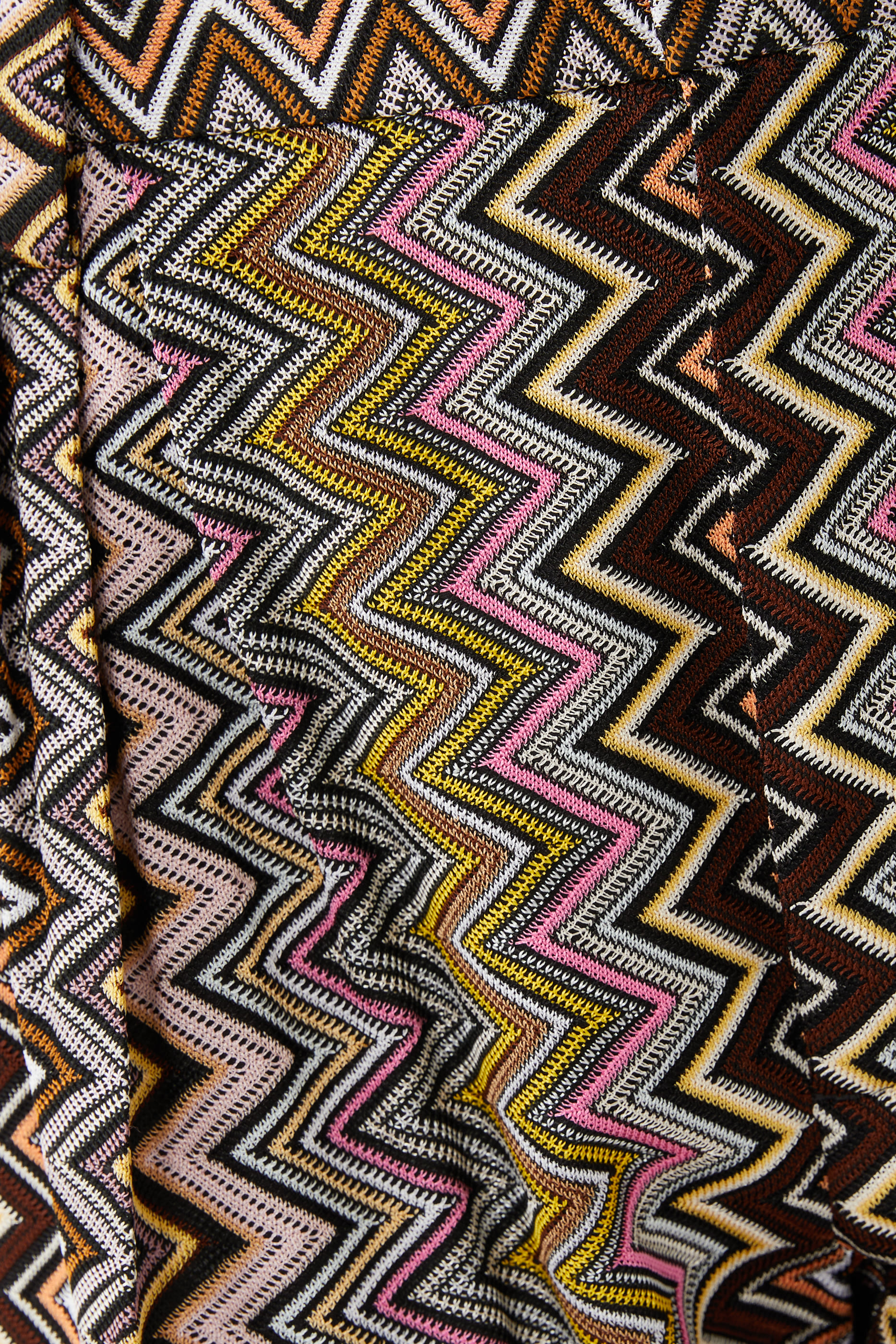 Zigzag Raschel Wide Pants