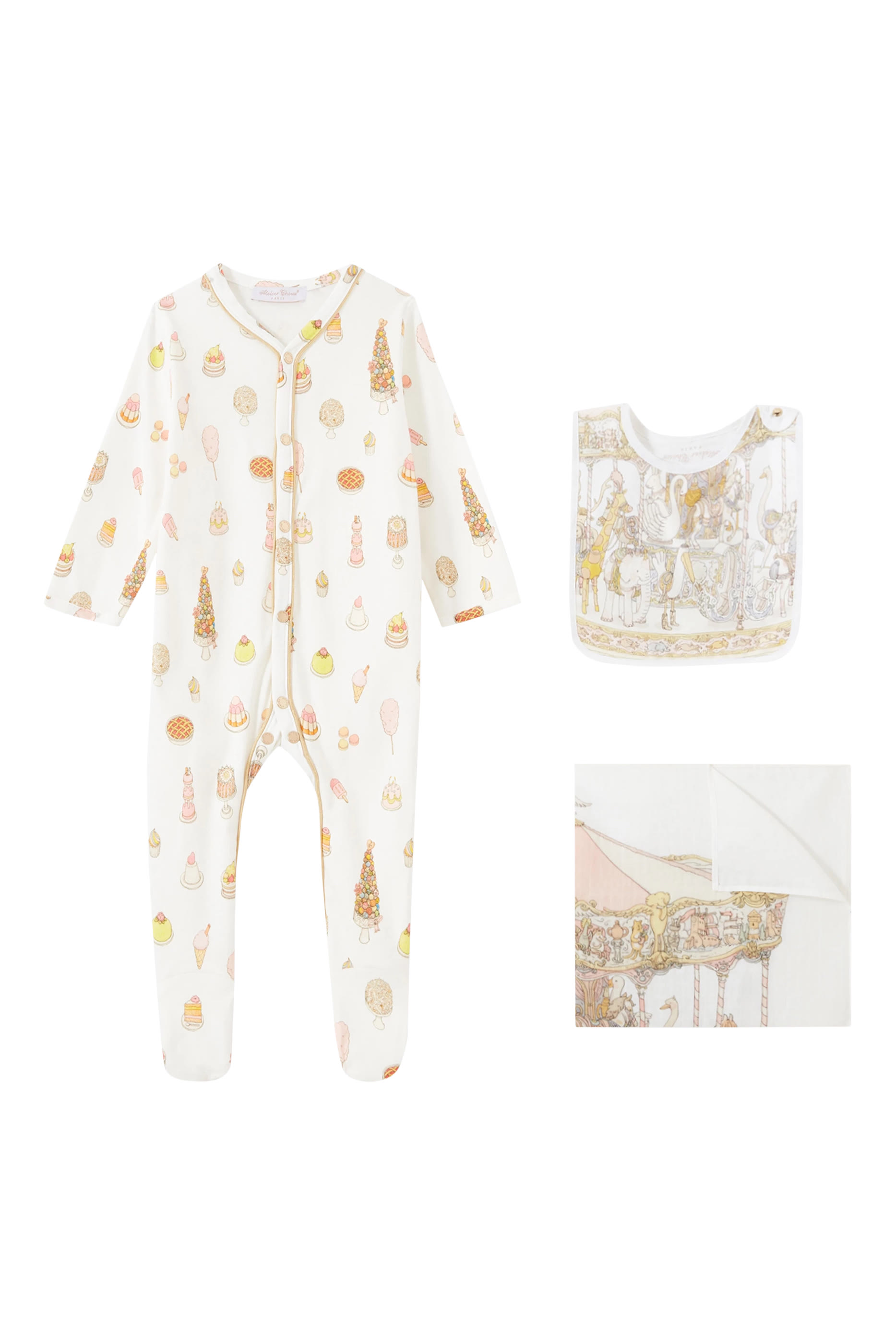Kids Carousel Organic Cotton Set