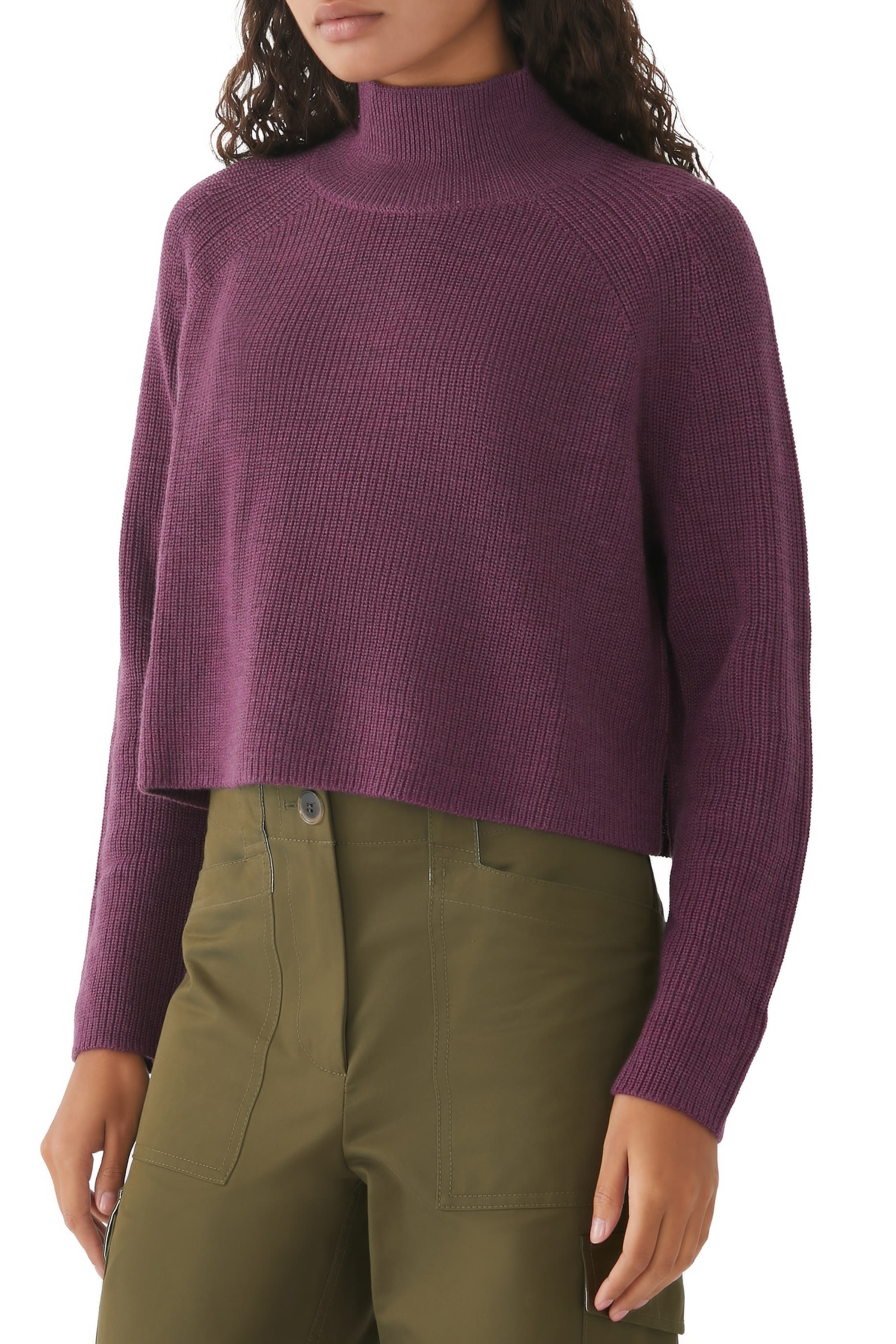 Crop Turtleneck Sweater