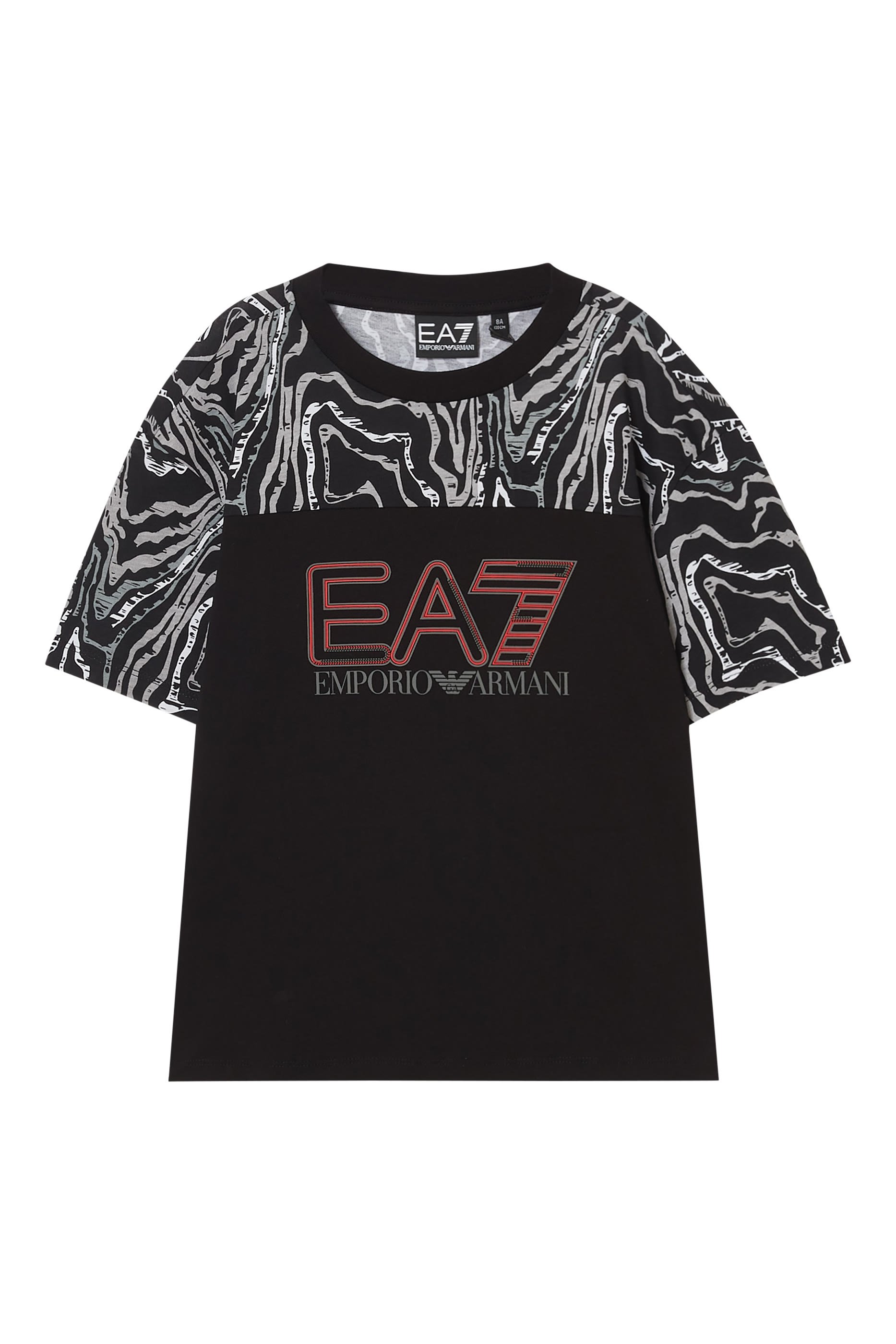 Kids EA7 Logo T-Shirt