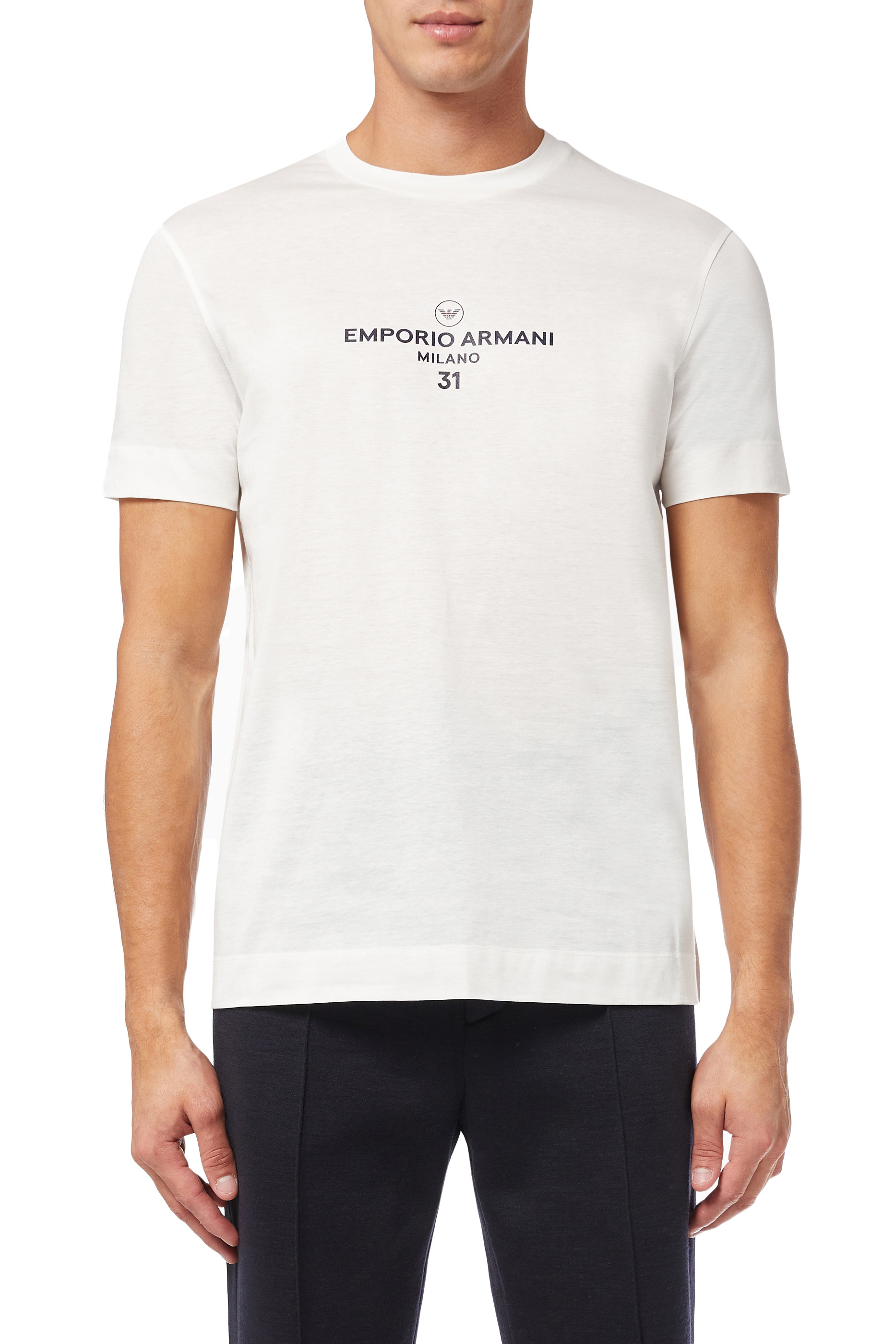 Buy Emporio Armani EA Milano 31 T-shirt for Mens | Bloomingdale's KSA