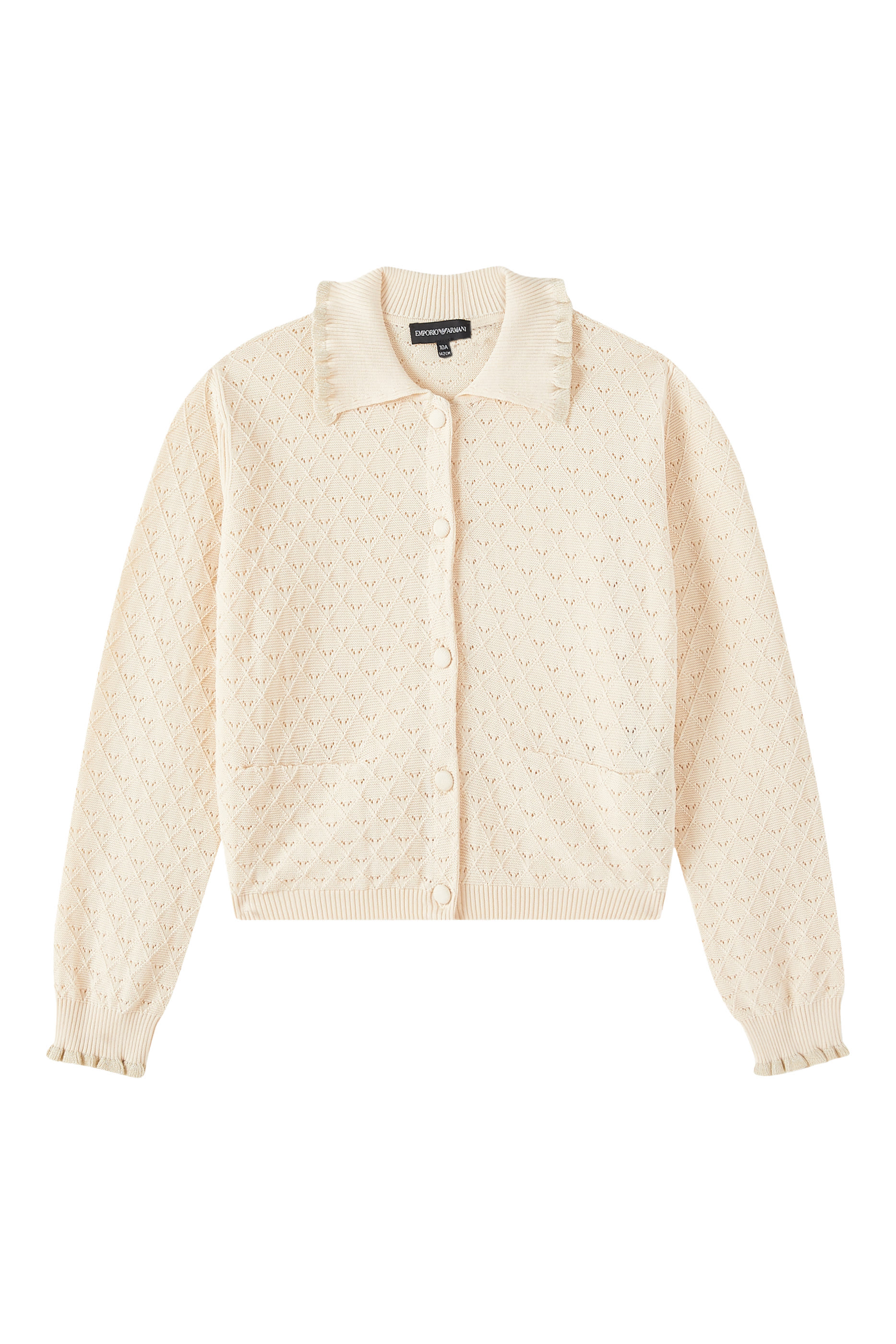 Kids Knitted Eagle Button-Down Sweater