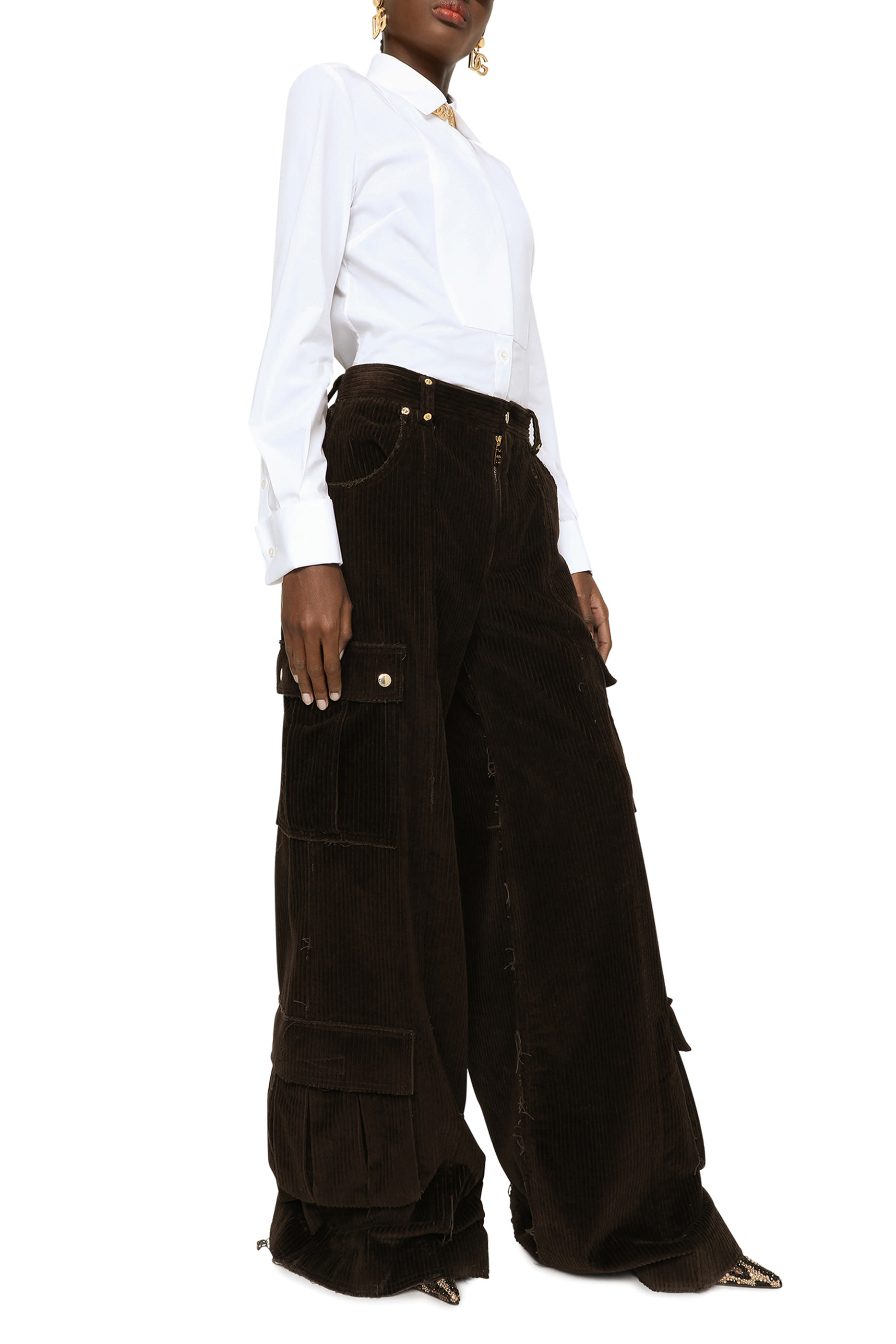 Stretch Poplin Tuxedo Shirt