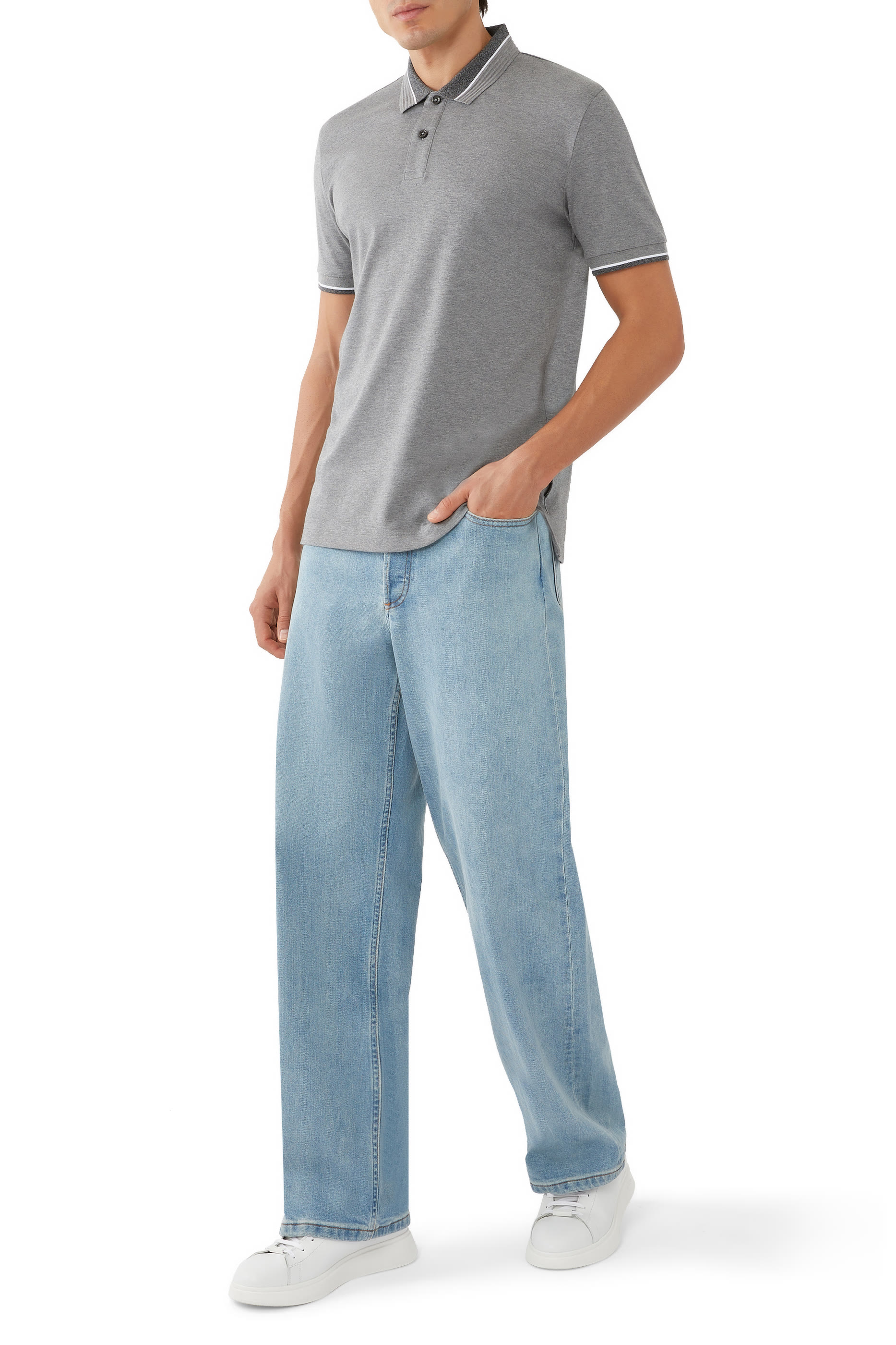 Mercerized Cotton Polo Shirt