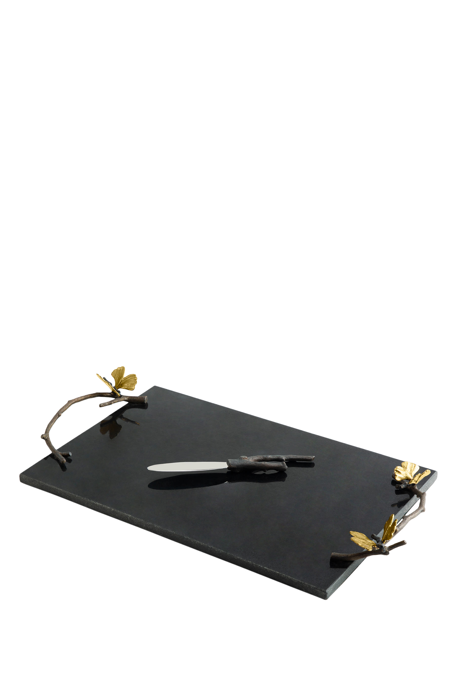 Butterfly Ginkgo Cheese Board with Knife