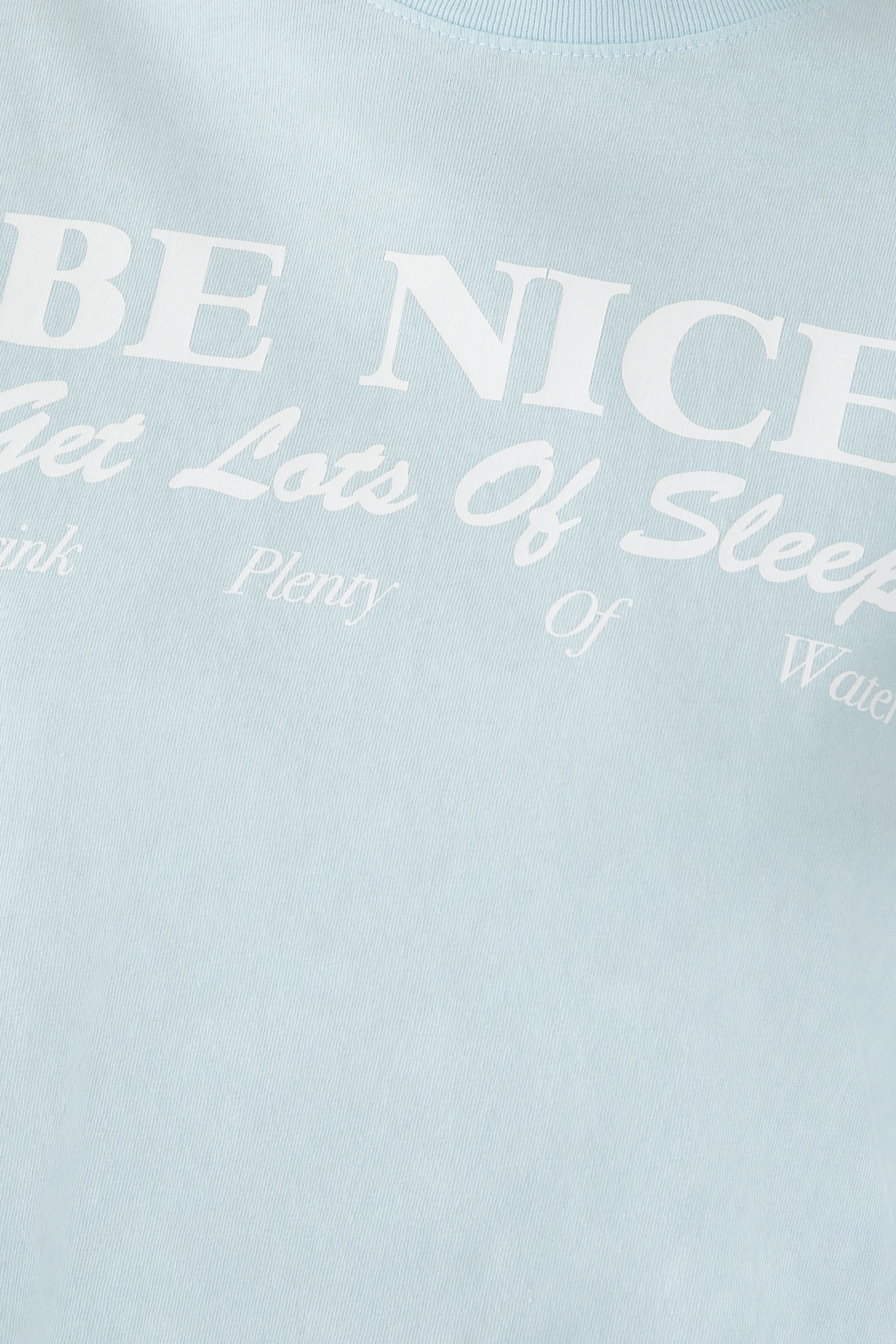 Be Nice Print Cotton Cropped Top