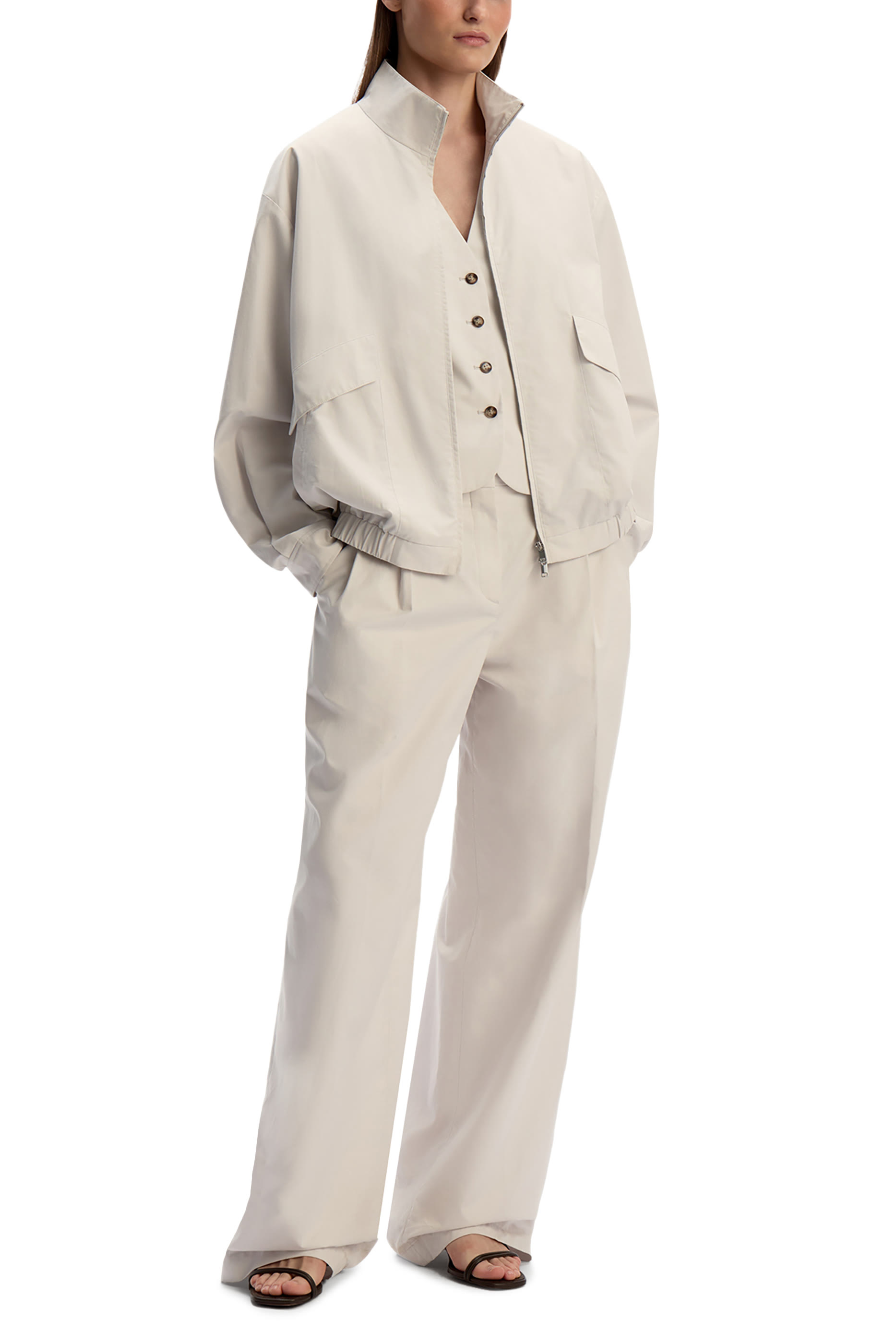 Cotton-Lyocell Trousers