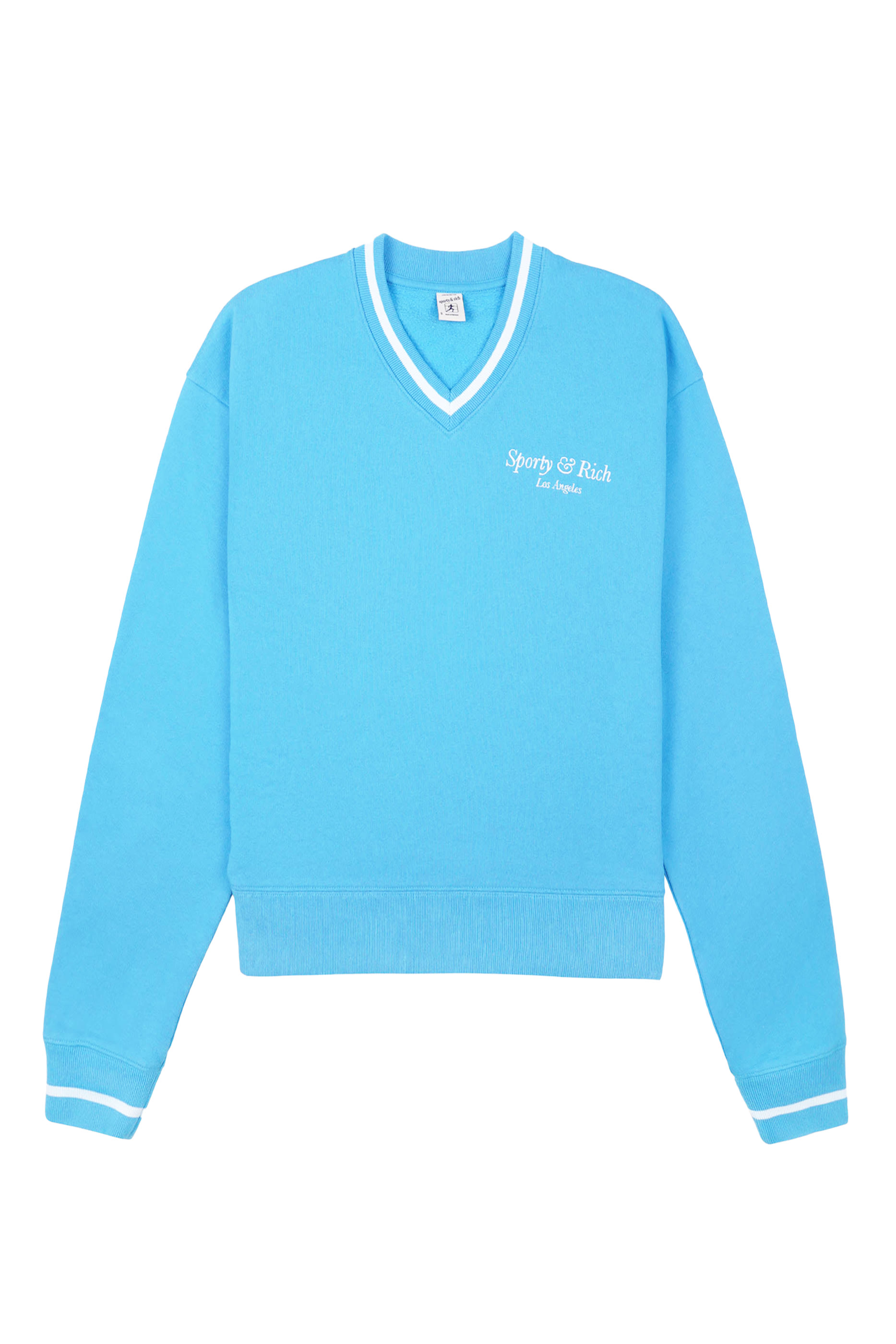 Italic Logo V-Neck Sweater