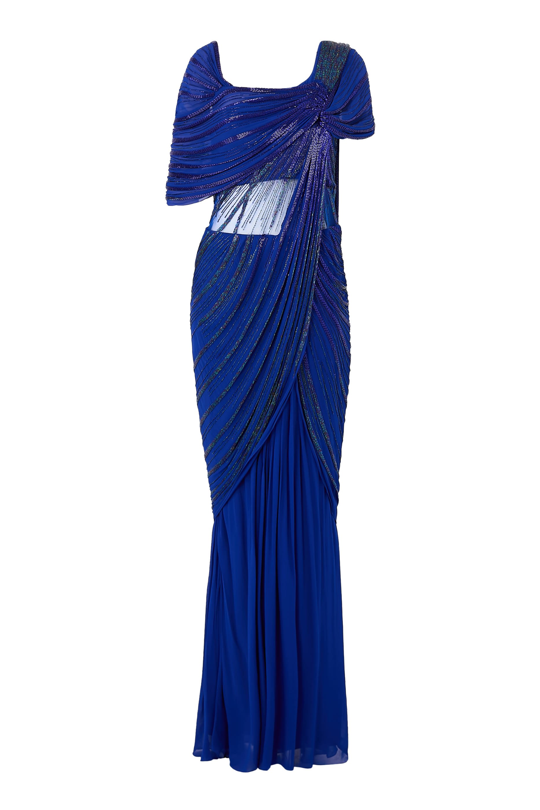 Sculpted Saree Gown