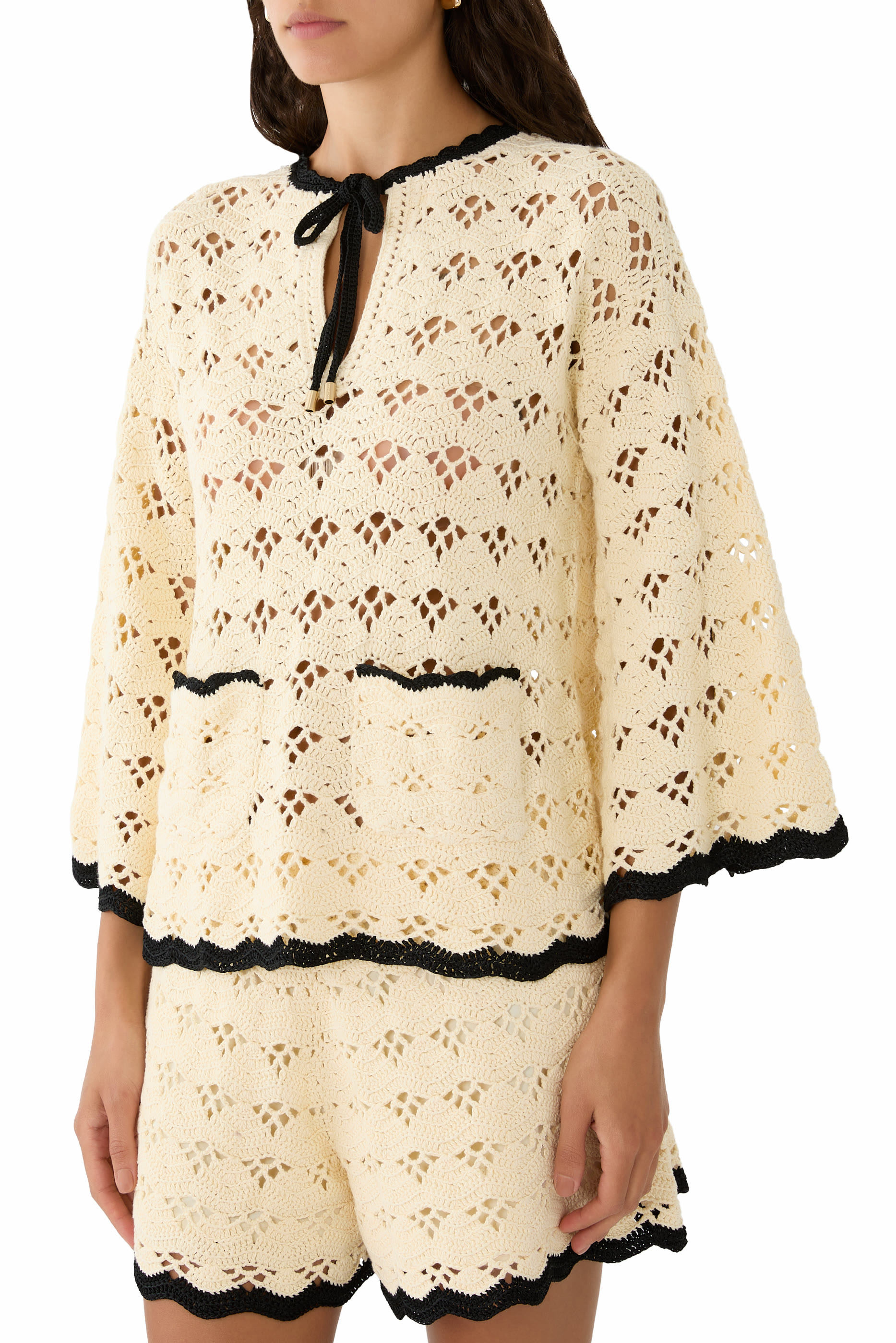 Aster Crochet Tunic Top 