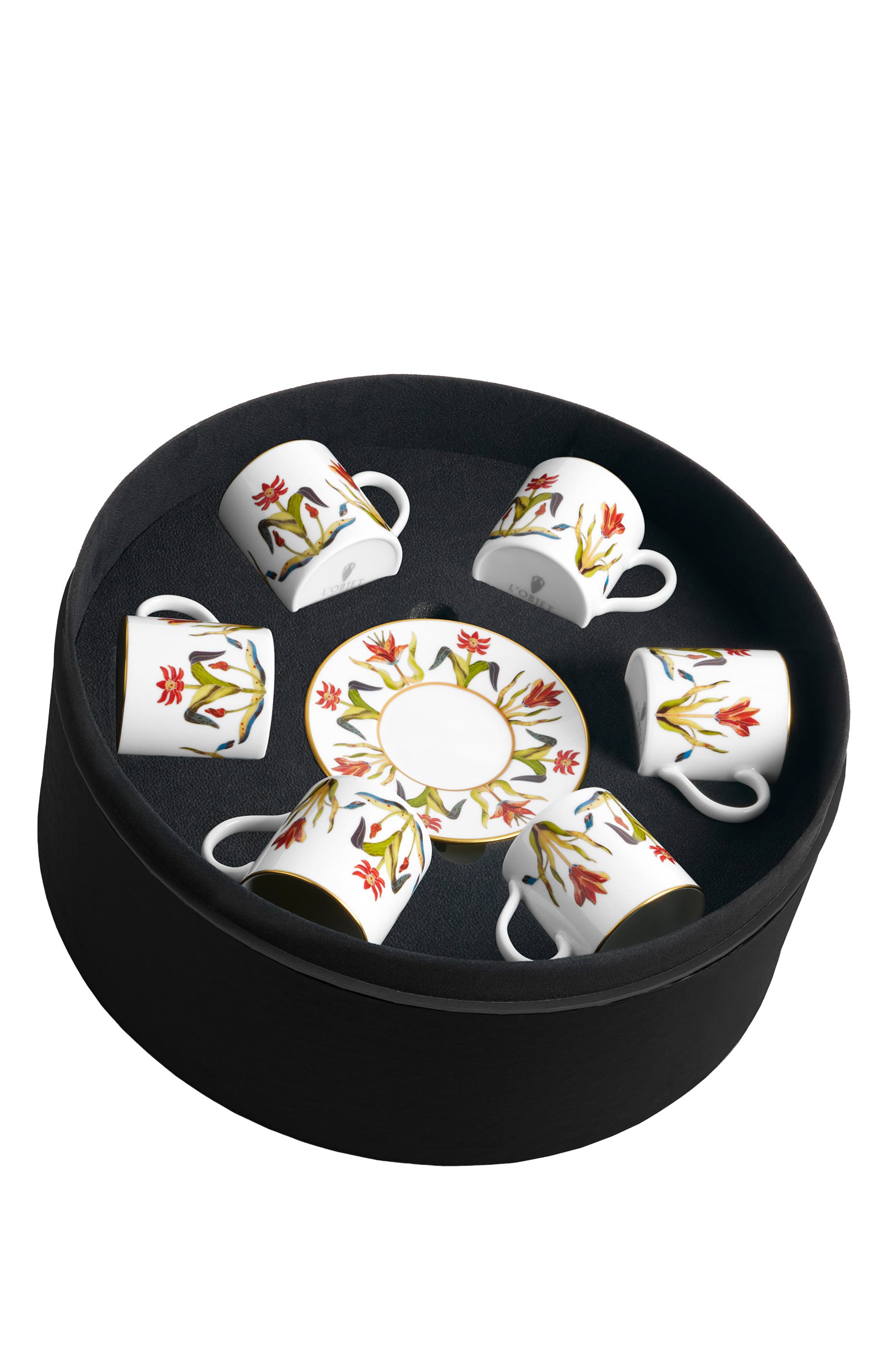 Grand Tour Espresso Cup & Saucer, Set of 6